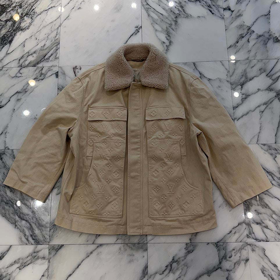 LOUIS VUITTON 2023SS Monogram Workwear Denim Jacket 1AATH0 Size 58 ルイヴィトン モノグラムワークウェアデニムジャケット サイズ58
