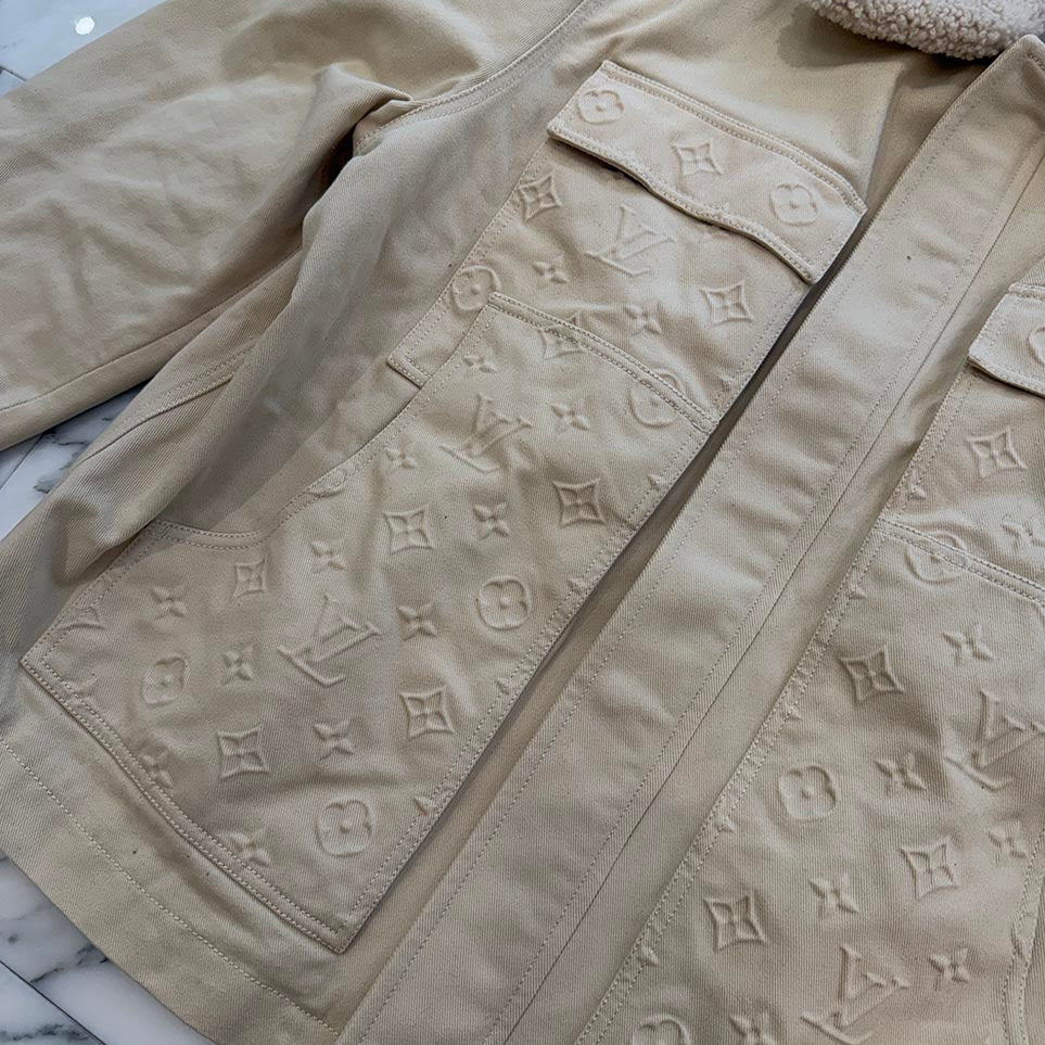 LOUIS VUITTON 2023SS Monogram Workwear Denim Jacket 1AATH0 Size 58 ルイヴィトン モノグラムワークウェアデニムジャケット サイズ58