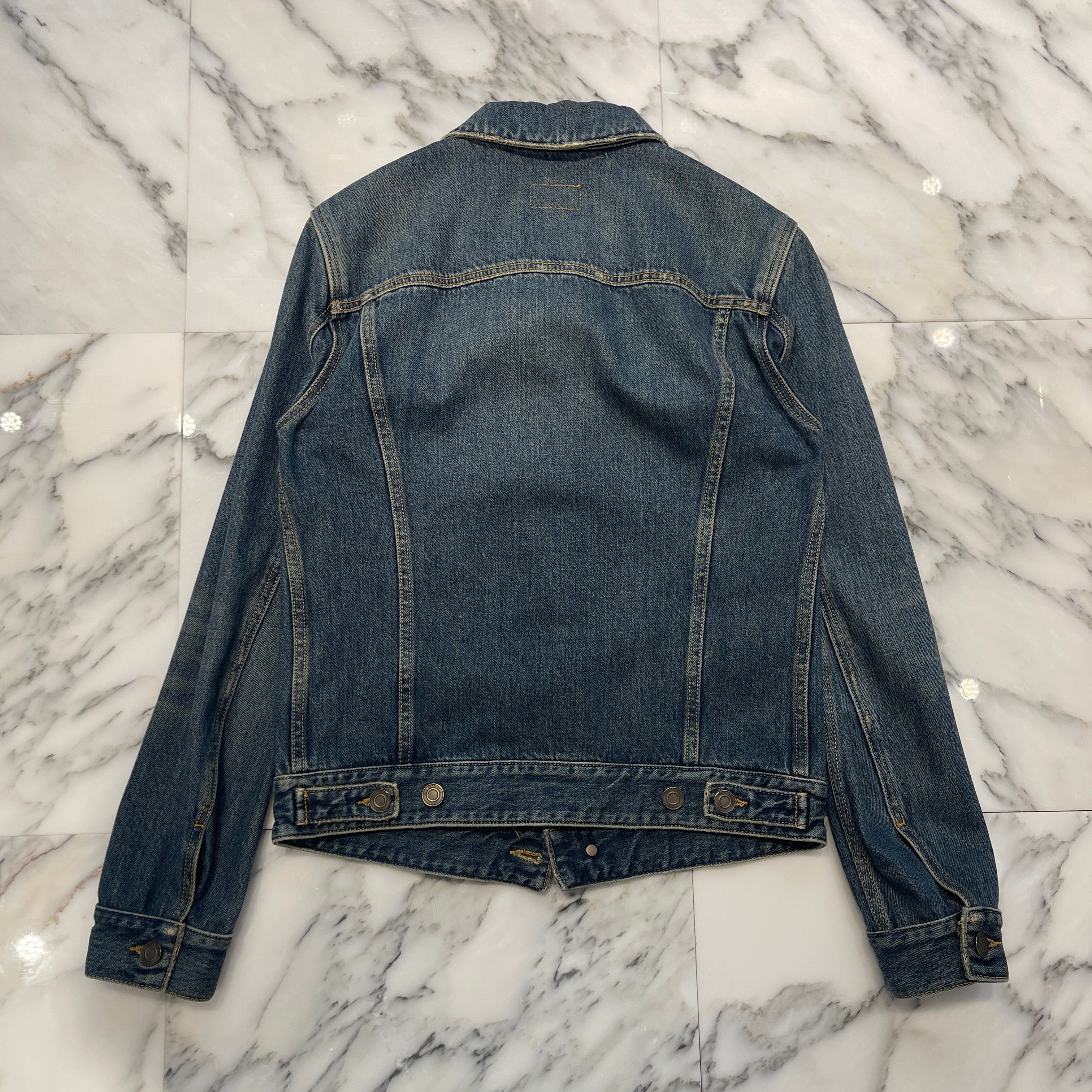 SAINT LAURENT PARIS 2015SS Vintage Denim Jacket 377890 Y875H Size XS サンローランパリ ヴィンテージ デニムジャケット サイズXS