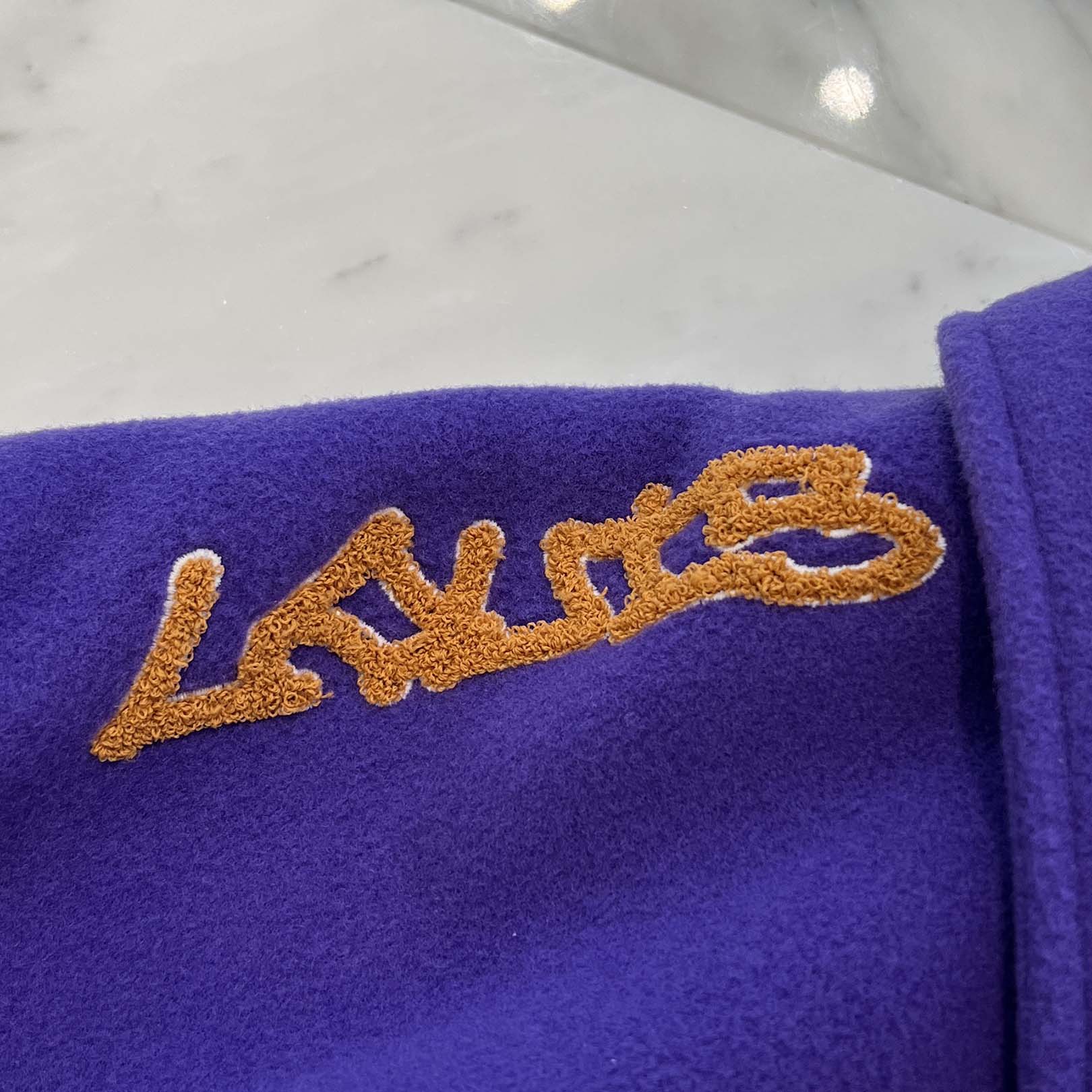 LOUIS VUITTON 2022AW Multi Patch Varsity Leather Jacket 1AAGHZ Size 50 ルイヴィトン マルチパッチバーシティレザージャケット サイズ50