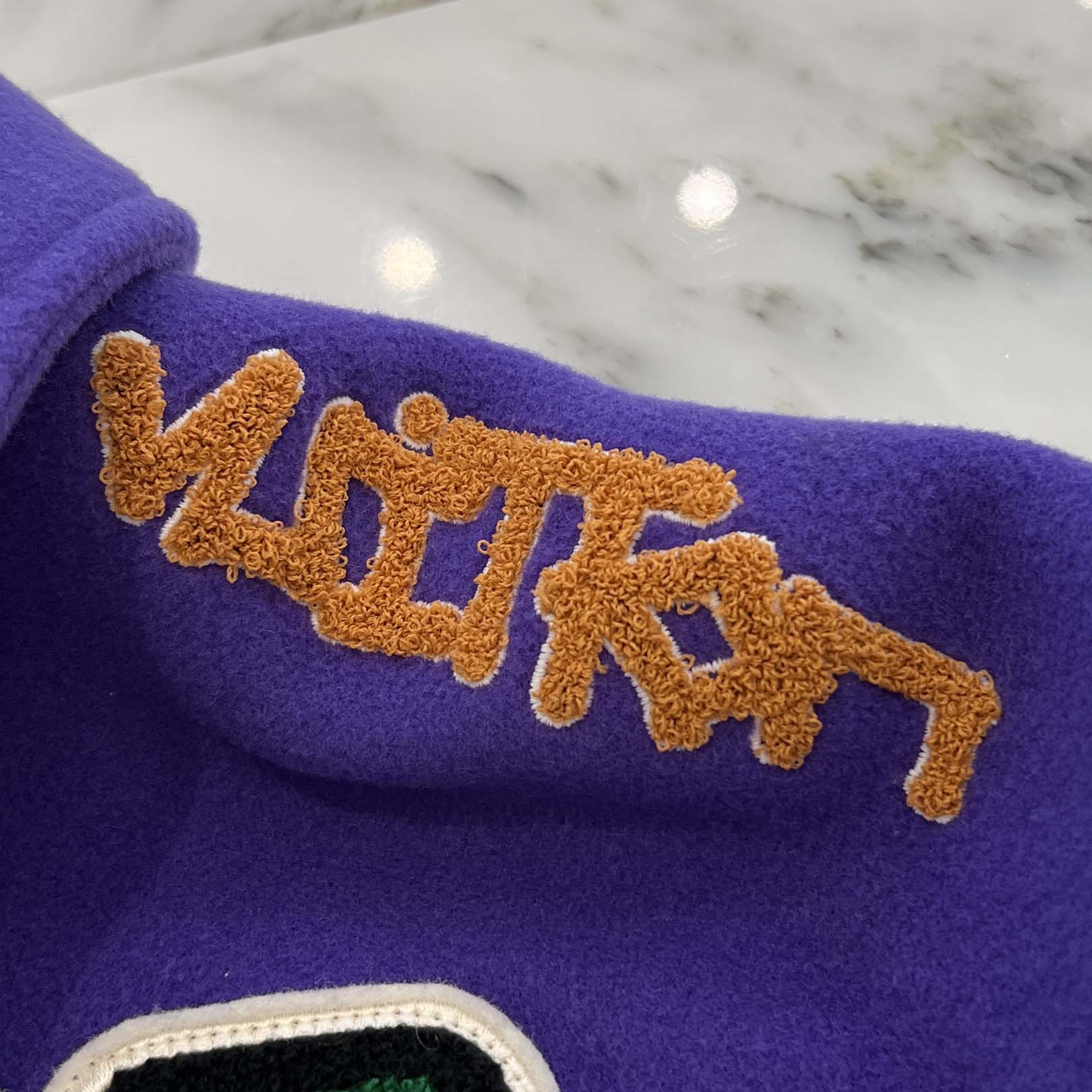 LOUIS VUITTON 2022AW Multi Patch Varsity Leather Jacket 1AAGHZ Size 50 ルイヴィトン マルチパッチバーシティレザージャケット サイズ50