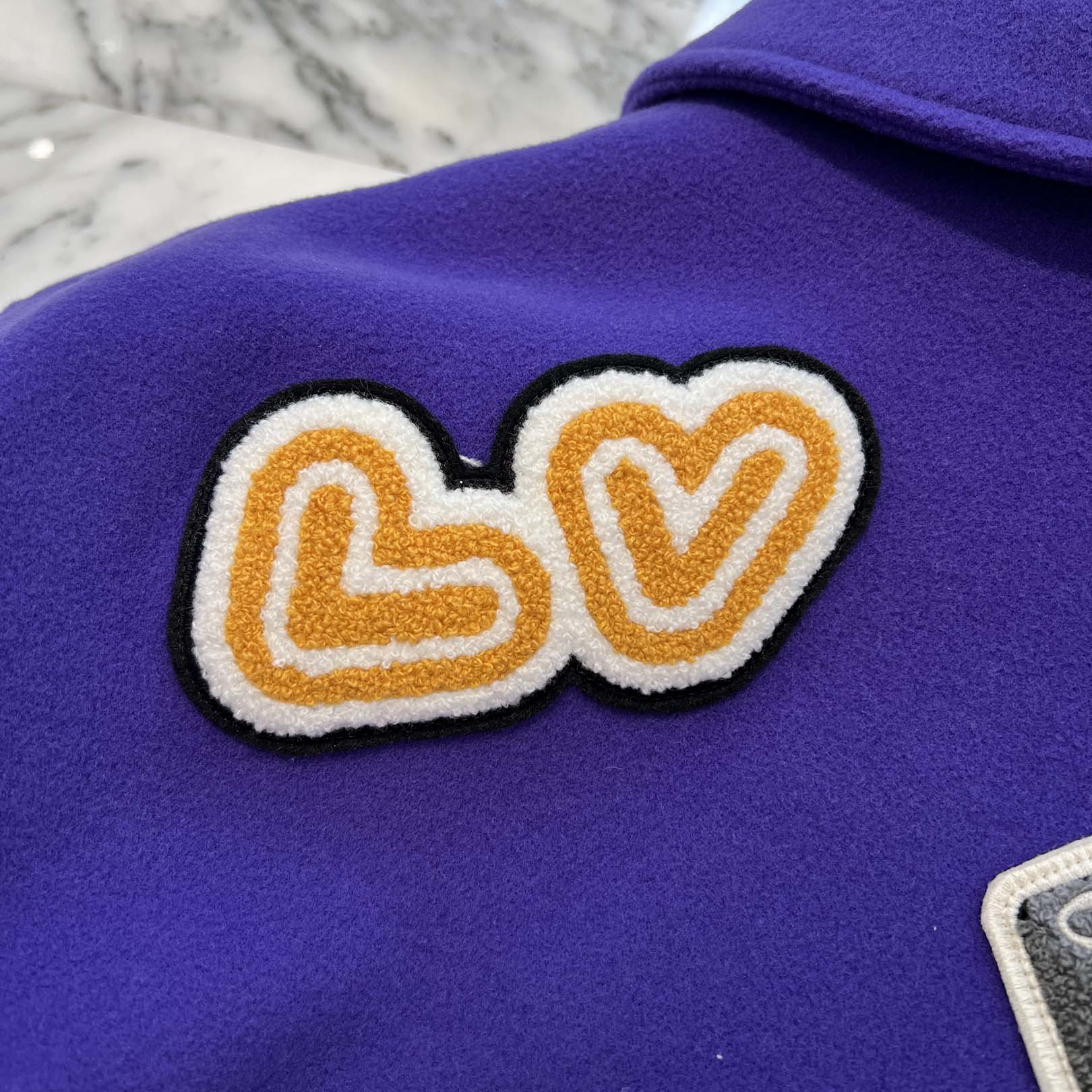 LOUIS VUITTON 2022AW Multi Patch Varsity Leather Jacket 1AAGHZ Size 50 ルイヴィトン マルチパッチバーシティレザージャケット サイズ50