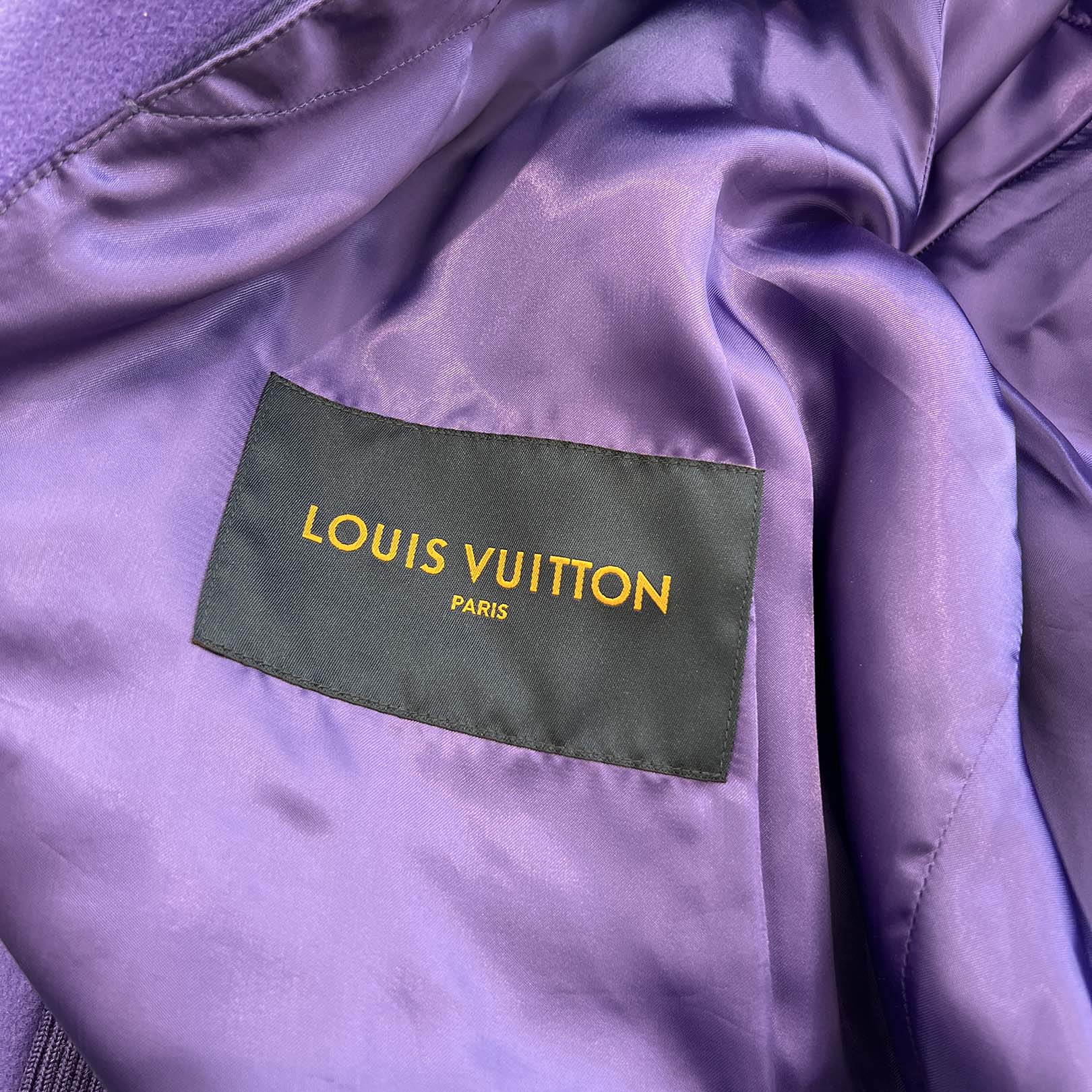 LOUIS VUITTON 2022AW Multi Patch Varsity Leather Jacket 1AAGHZ Size 50 ルイヴィトン マルチパッチバーシティレザージャケット サイズ50