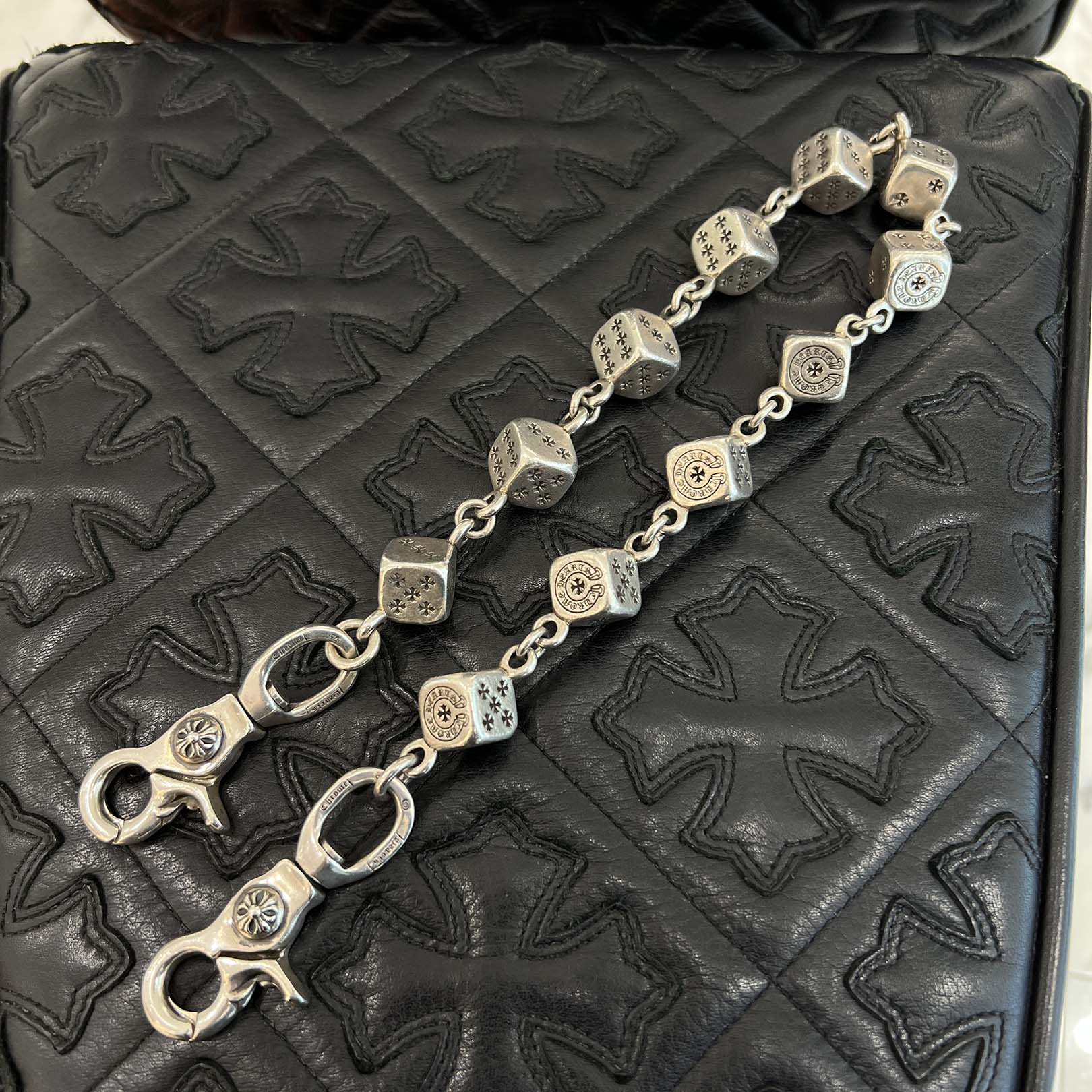 CHROME HEARTS 2 CLIP DICE Wallet Chain 11 LINKS クロムハーツ 2クリップ ダイス ウォレットチェーン 11リンク