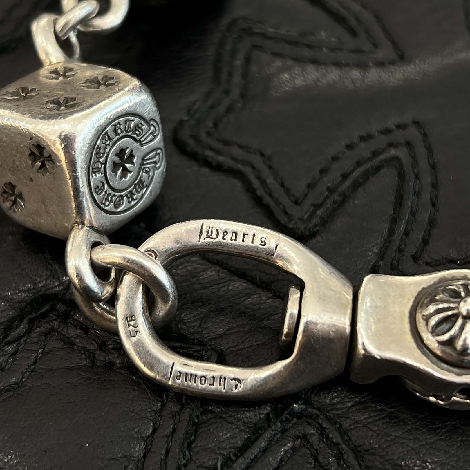 CHROME HEARTS 2 CLIP DICE Wallet Chain 11 LINKS クロムハーツ 2クリップ ダイス ウォレットチェーン 11リンク