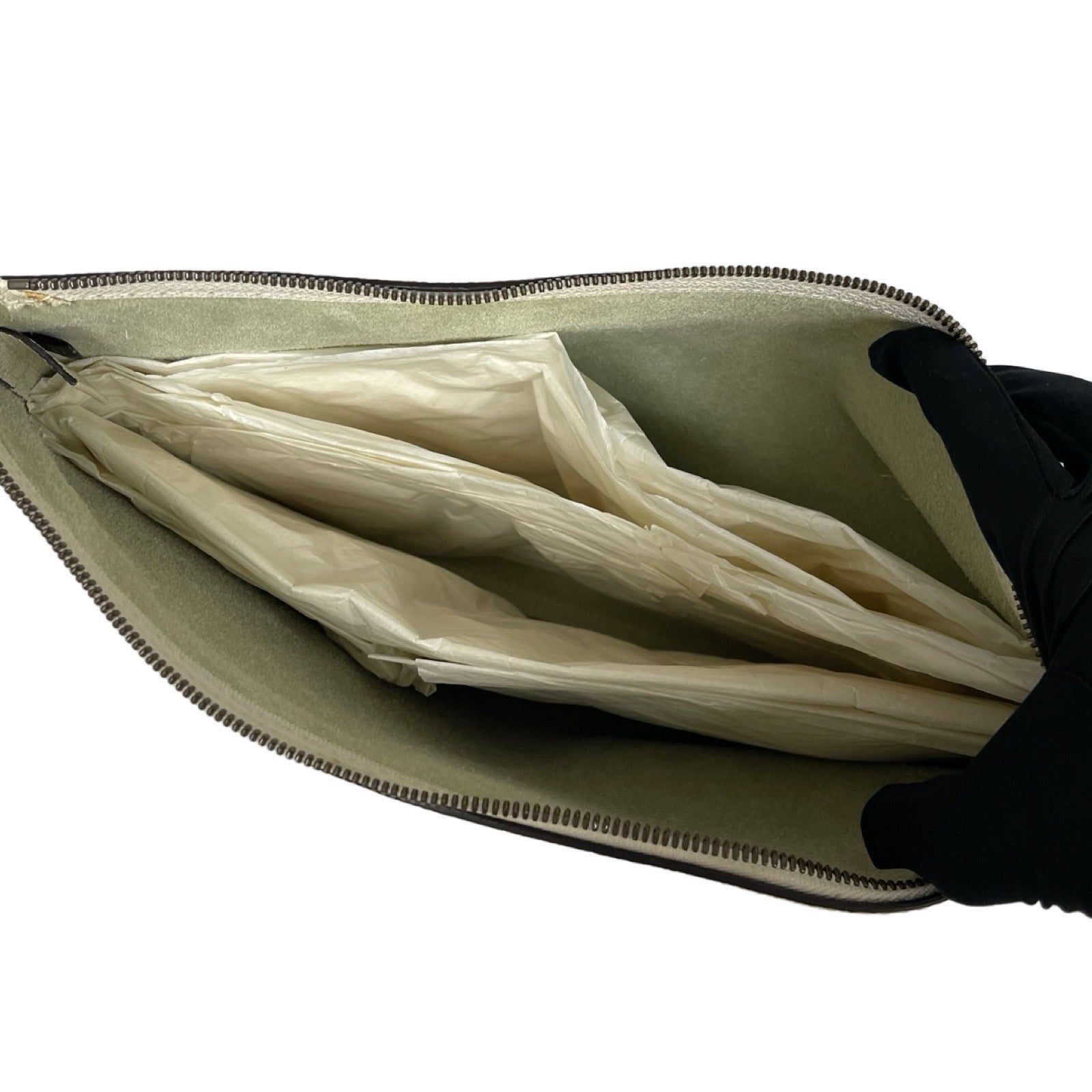 GUCCI Print Portfolio Leather Clutch Bag 500984 0GCAT