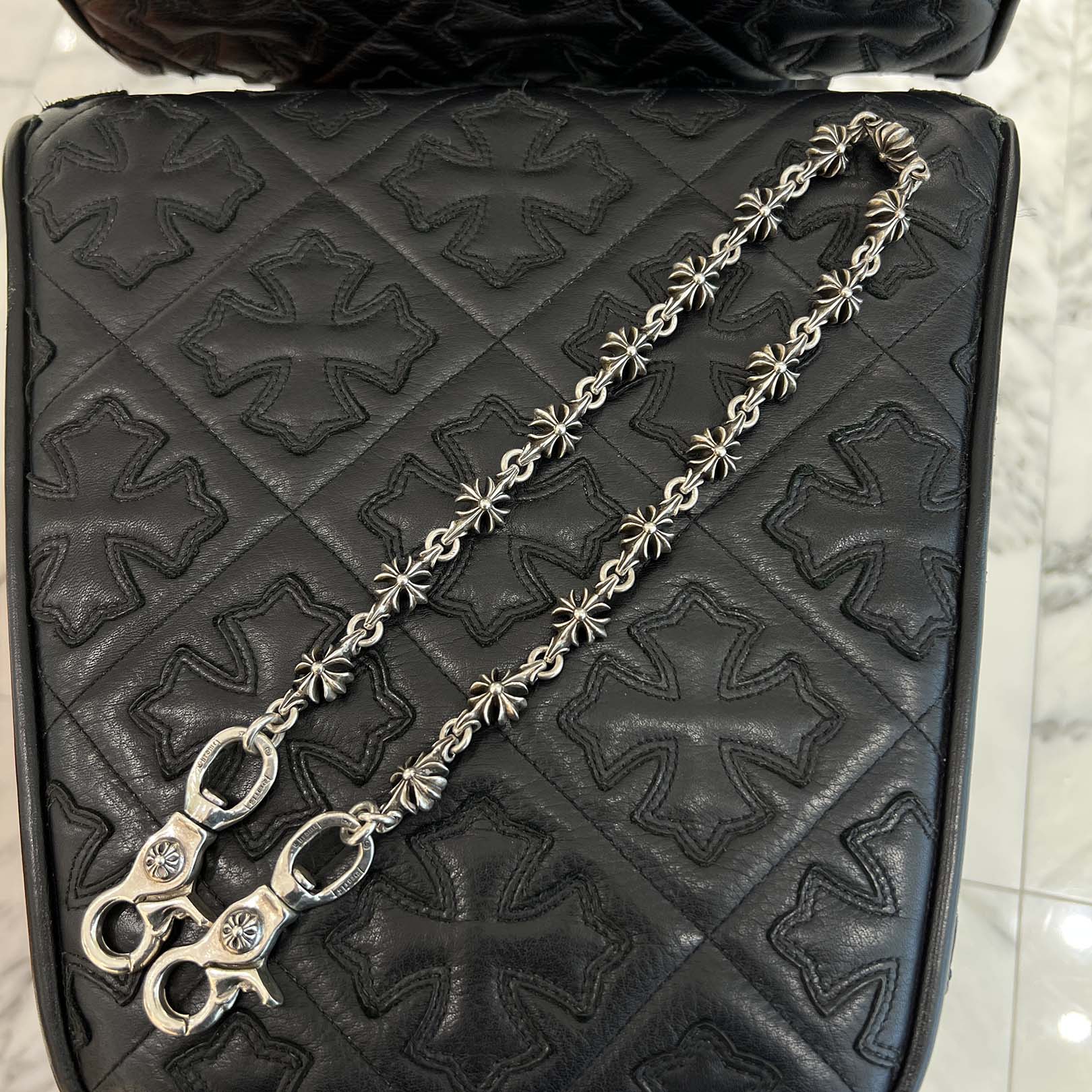 CHROME HEARTS 2 CLIP CH Plus Wallet Chain 17 LINKS クロムハーツ 2