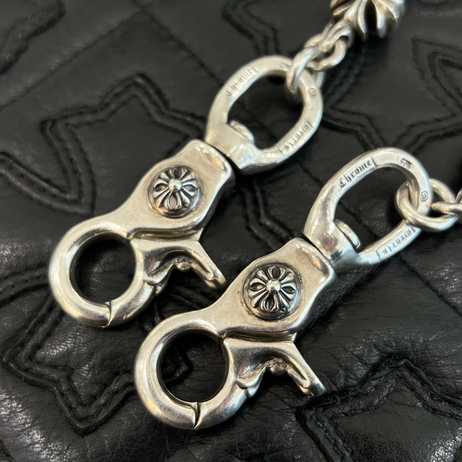 CHROME HEARTS 2 CLIP CH Plus Wallet Chain 17 LINKS クロムハーツ 2