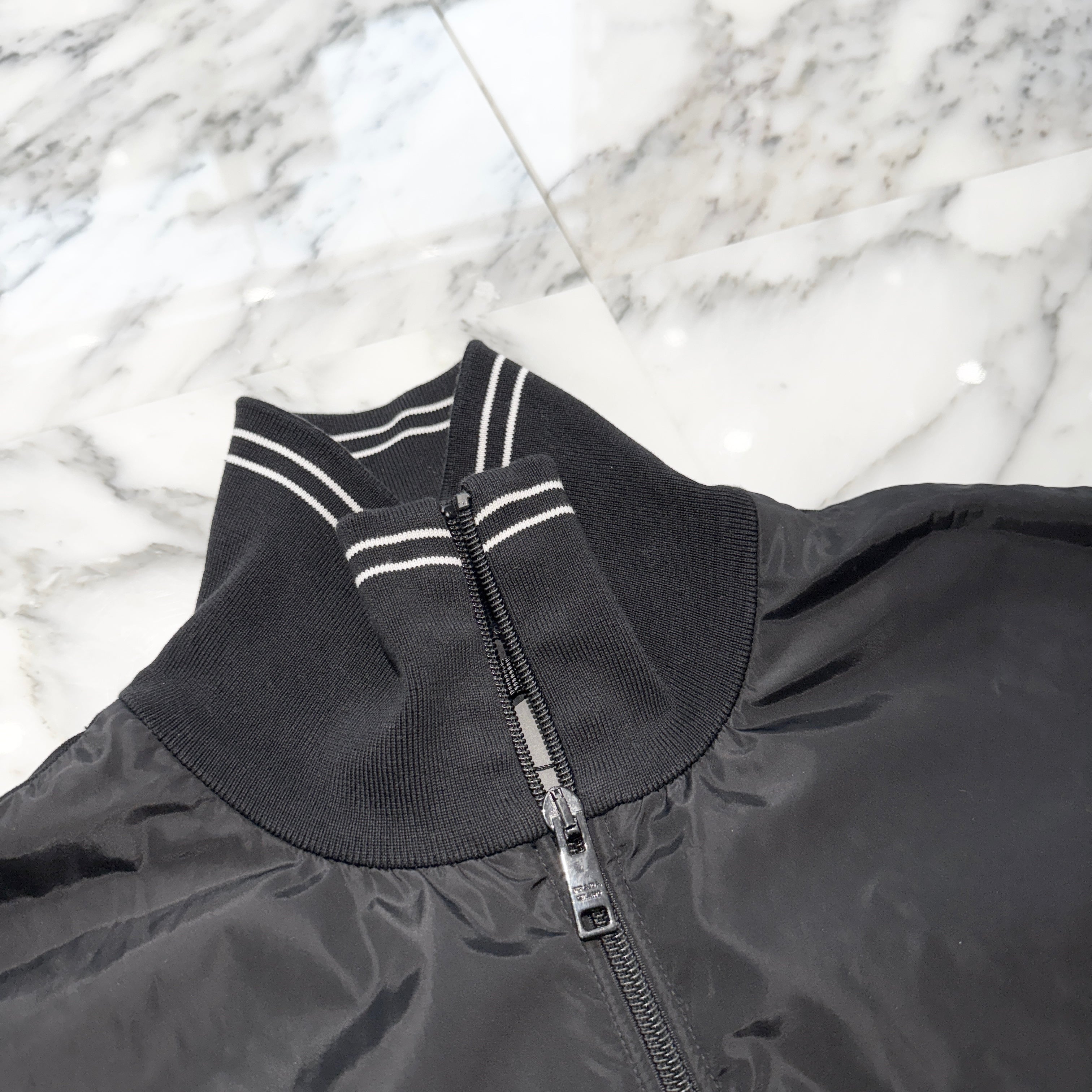 PRADA 2024SS Re-Nylon Cotton Zip Jacket UJL42B S000 1YR5 Size S プラダ リナイロン コットン ジップジャケット サイズS