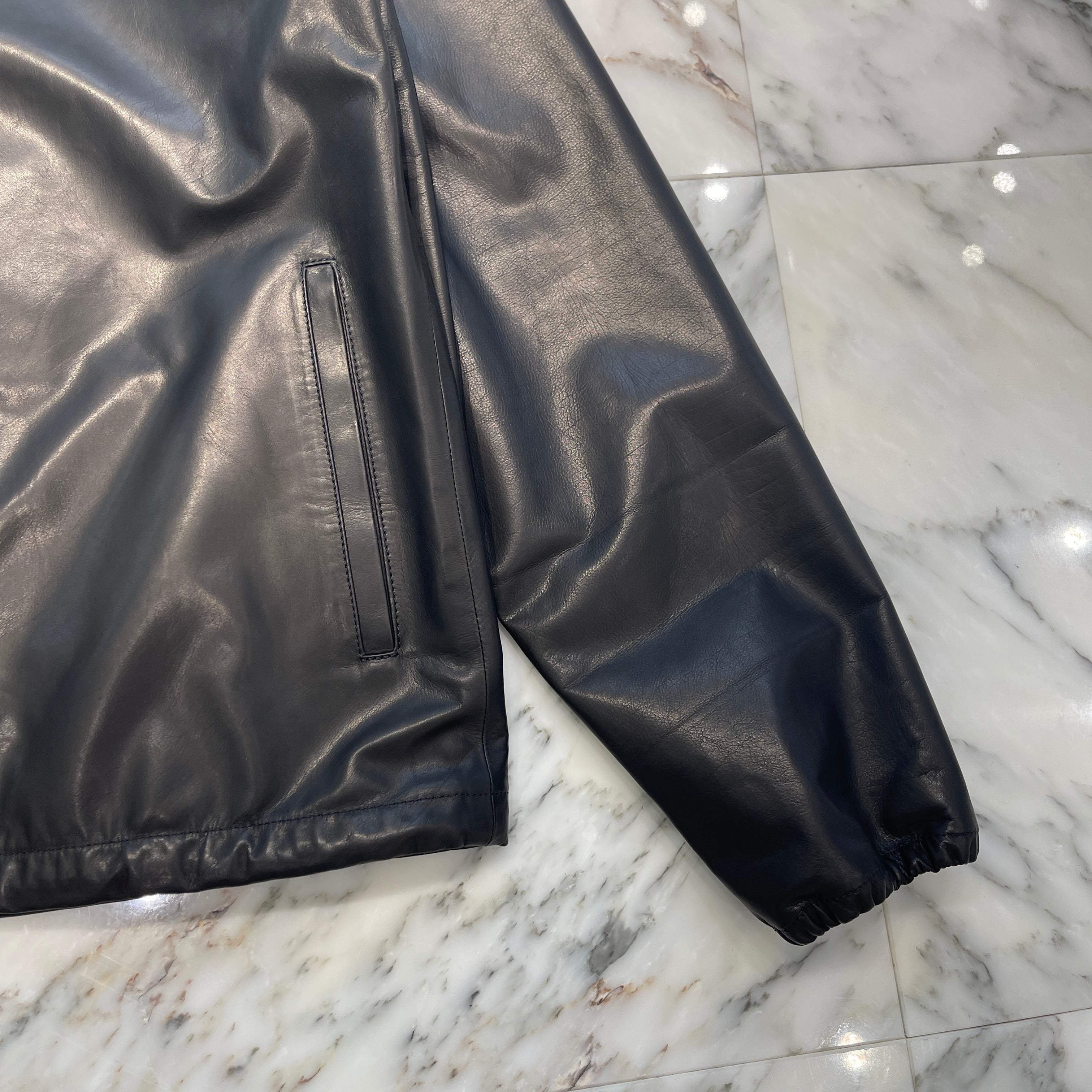 CHROME HEARTS Eye Chart Old English Leather Coach Jacket Size M クロムハーツ アイチャート オールドイングリッシュ レザーコーチジャケット サイズM