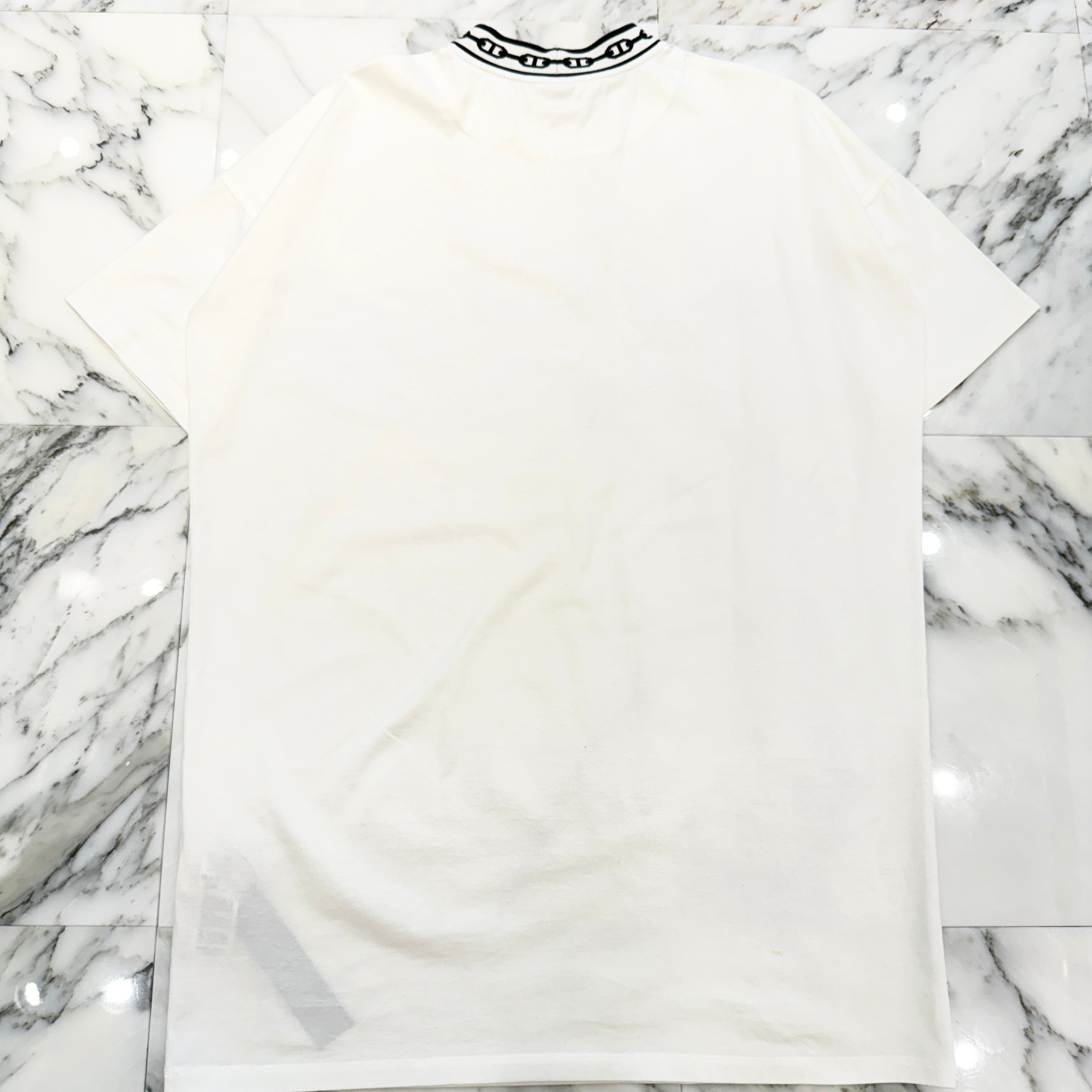 HERMES Neck Chaine d'Ancre Motif Shirt Dress 40802101208 Size 42 エルメス ネック シェーヌダンクル モチーフ シャツ ワンピース サイズ42