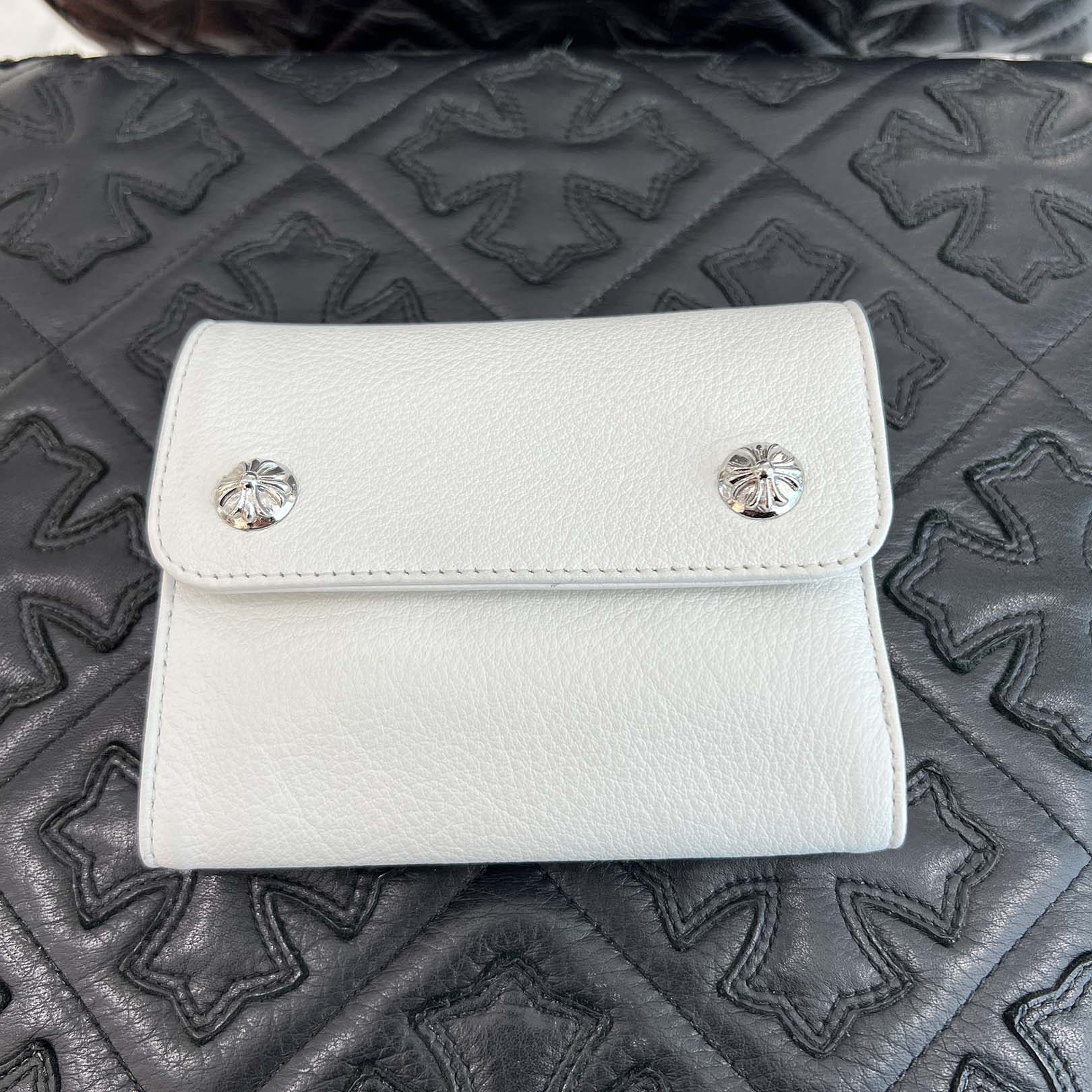 CHROME HEARTS Wave Mini Cross Ball Wallet クロムハーツ ウェイブミニ クロスボール ウォレット