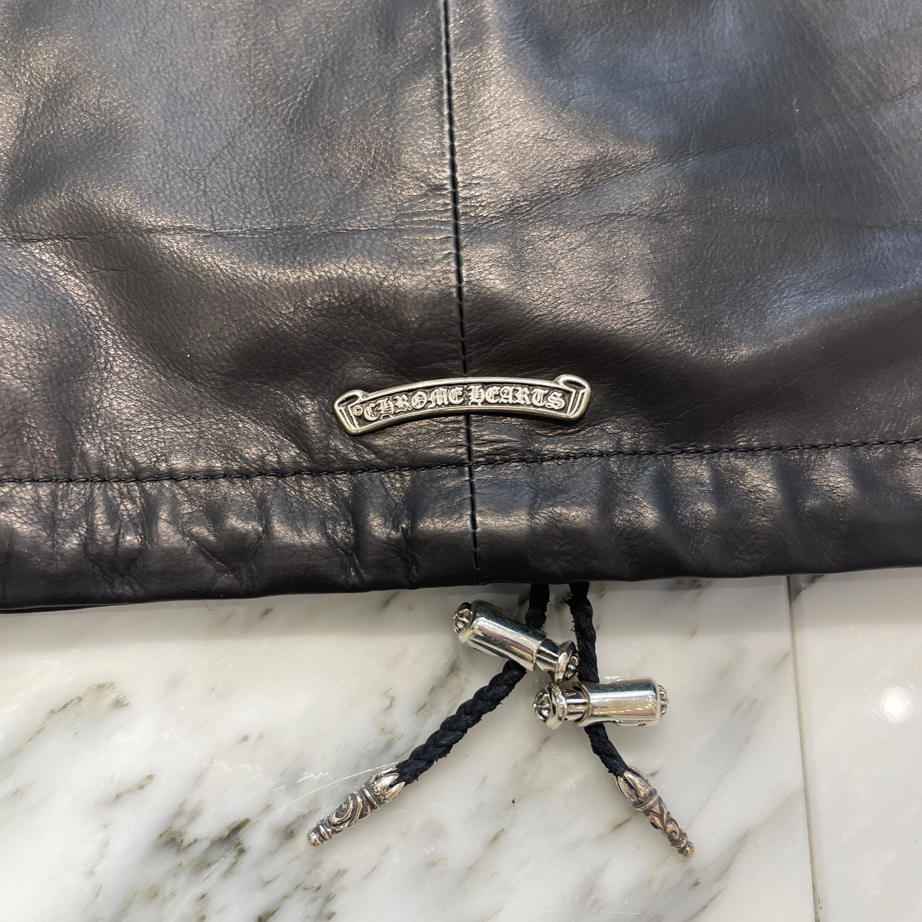 CHROME HEARTS Eye Chart Old English Leather Coach Jacket Size M クロムハーツ アイチャート オールドイングリッシュ レザーコーチジャケット サイズM