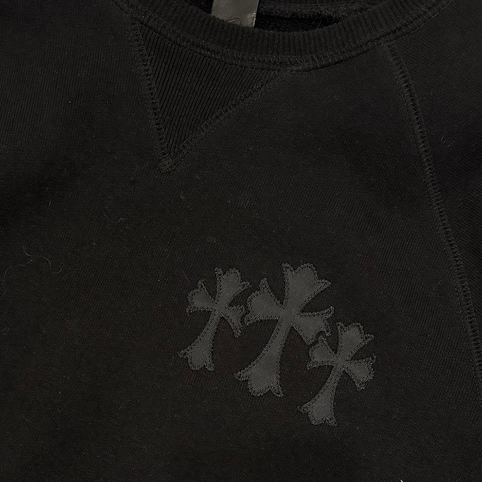 CHROME HEARTS 2025SS Y NOT Cemetery Cross Applique Embroidery Sweatshirt Size S クロムハーツ ワイノット セメタリークロス アップリケ刺繡 スウェットシャツ サイズS