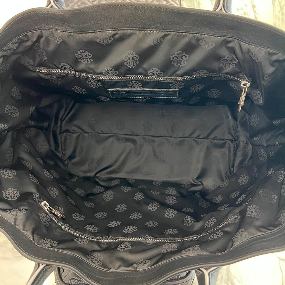 CHROME HEARTS 3 Cemetery Cross Leather Patch Leather Tote Bag クロムハーツ 3セメタリークロスレザーパッチ レザートートバッグ