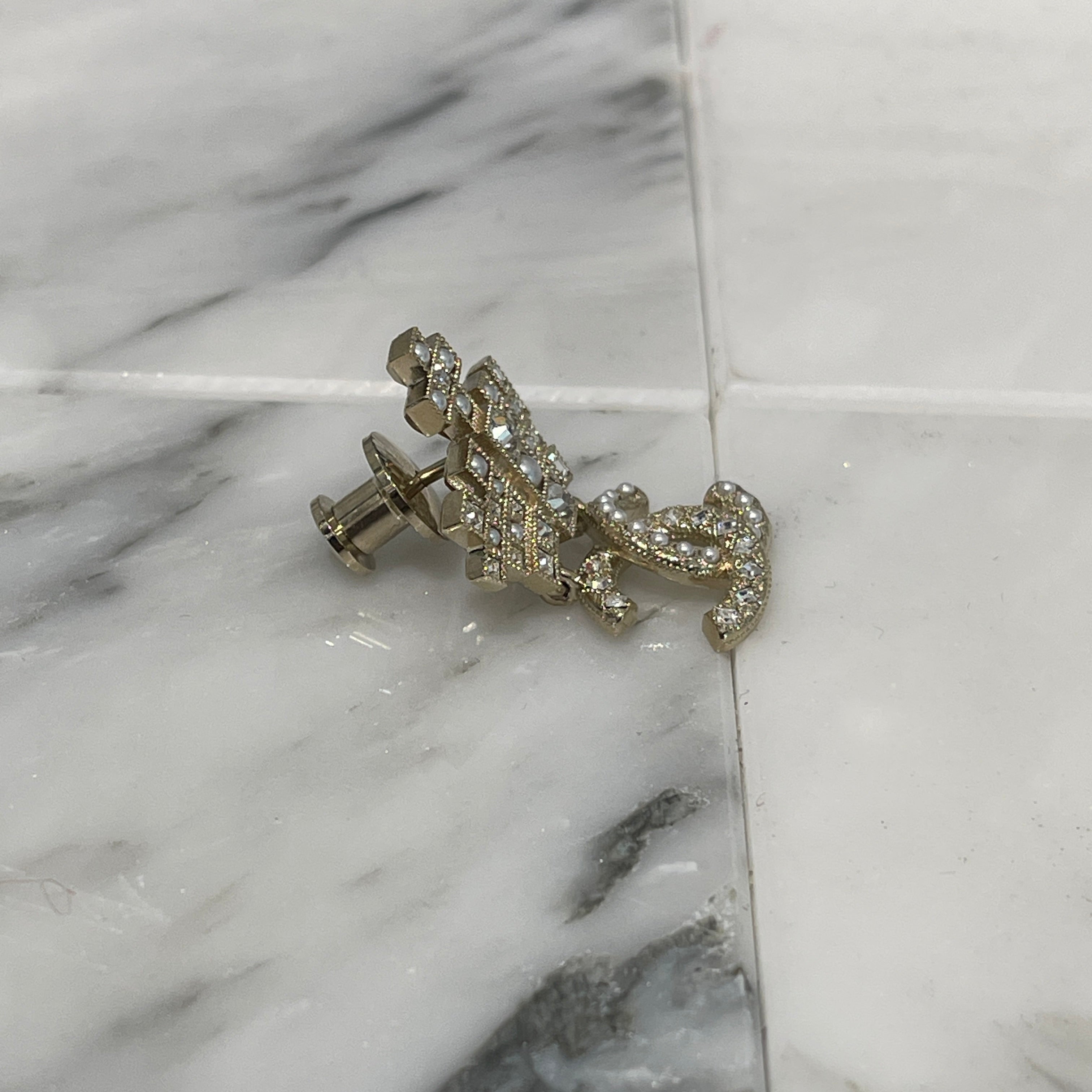 CHANEL 2021AW Coco Mark Crown Brooch シャネル ココマーク 王冠モチーフ ブローチ