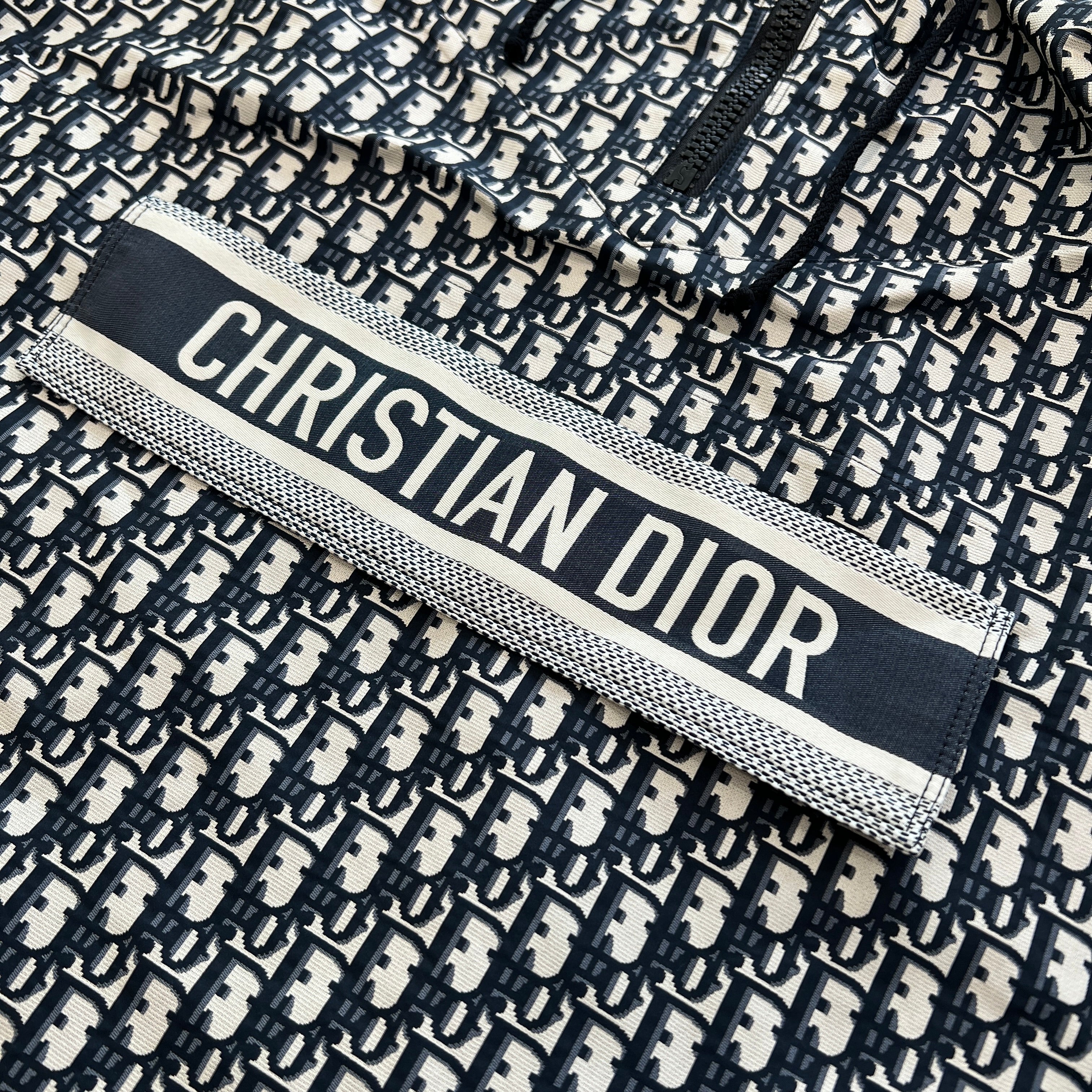 DIOR 2020AW Oblique Technical Taffeta Jacquard Anorak Blouson 117C10A2970 Size XS ディオール オブリーク テクニカル タフタ ジャカード アノラックブルゾン サイズXS