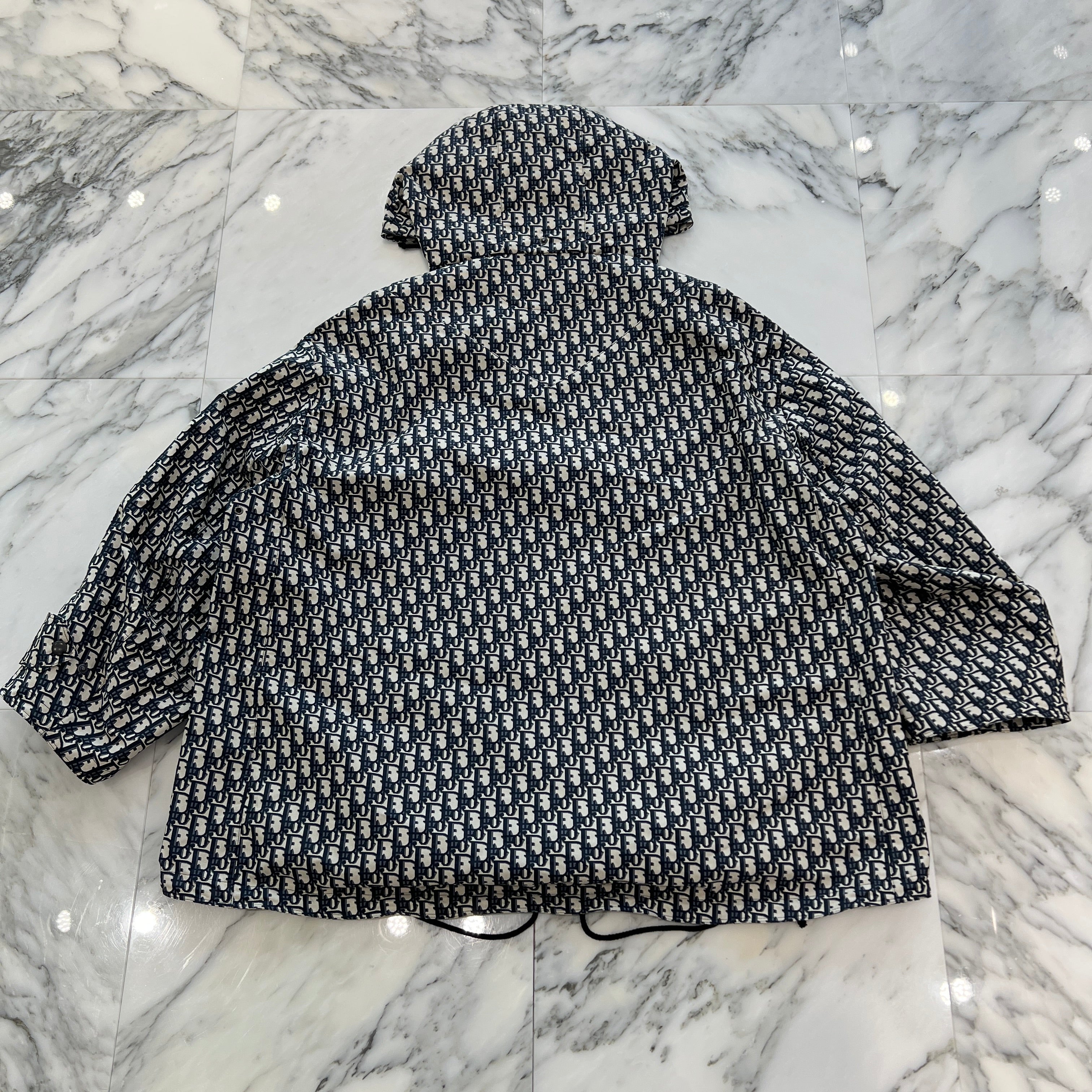 DIOR 2020AW Oblique Technical Taffeta Jacquard Anorak Blouson 117C10A2970 Size XS ディオール オブリーク テクニカル タフタ ジャカード アノラックブルゾン サイズXS