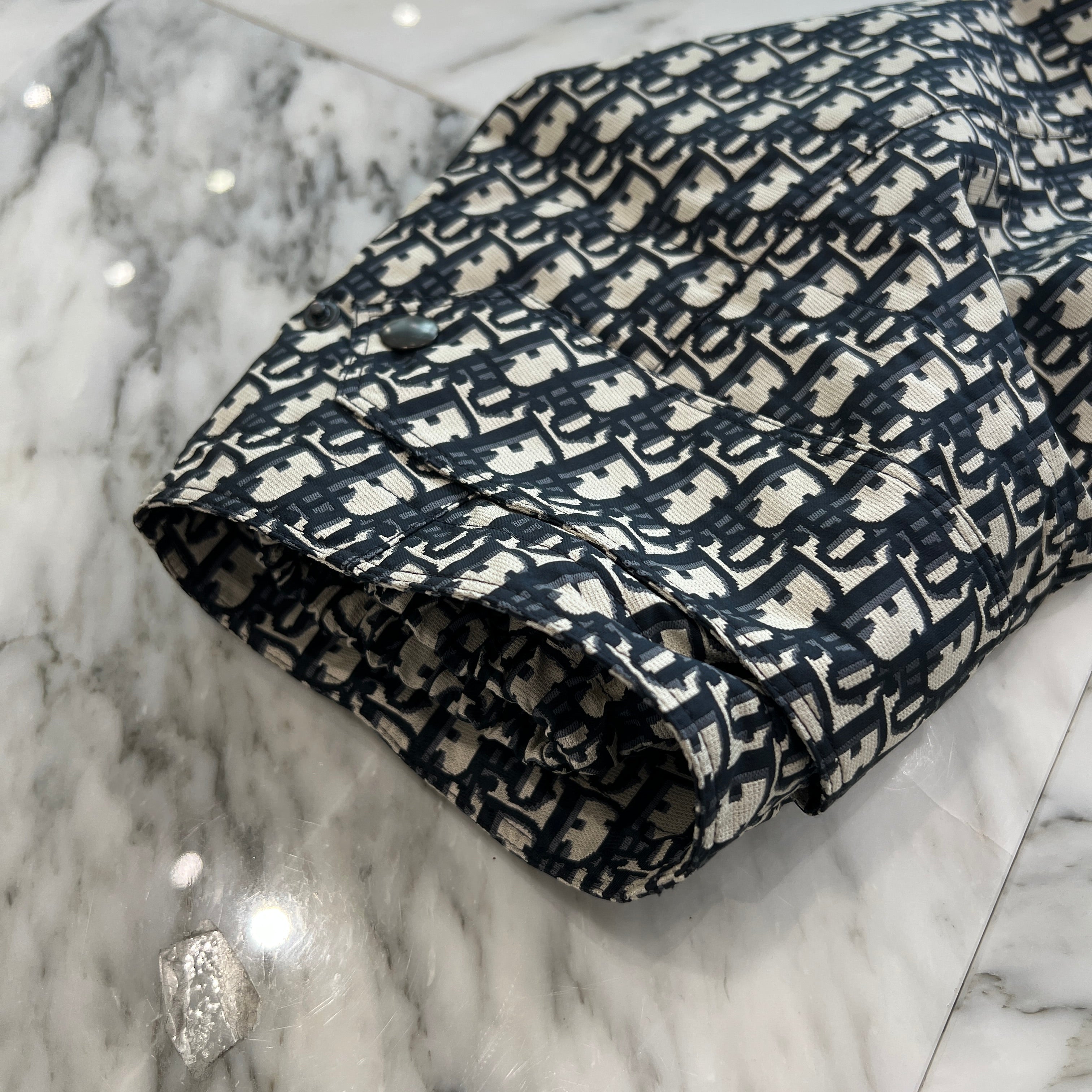 DIOR 2020AW Oblique Technical Taffeta Jacquard Anorak Blouson 117C10A2970 Size XS ディオール オブリーク テクニカル タフタ ジャカード アノラックブルゾン サイズXS