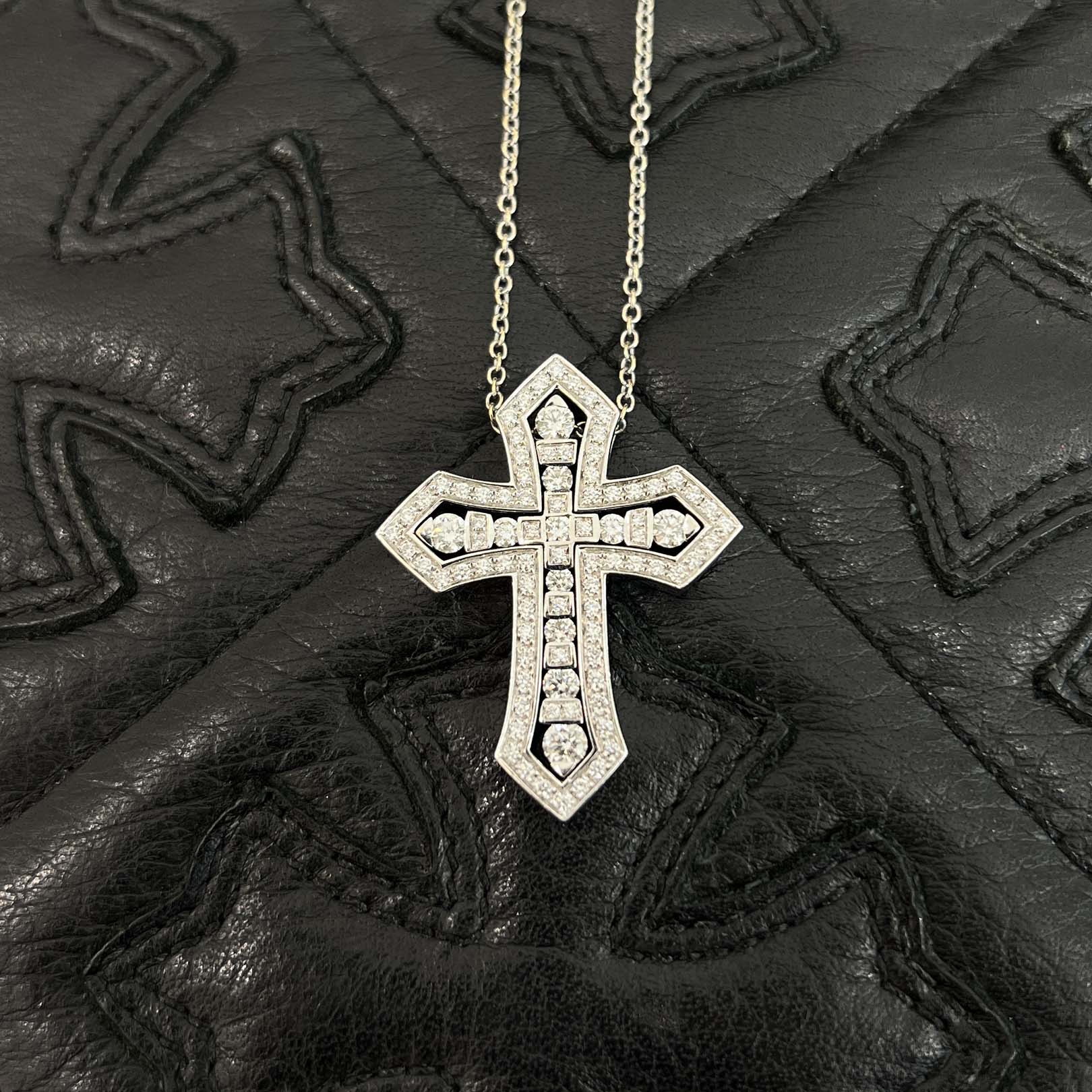 DAMIANI 18KWG Belle Epoque Diamond Crown Necklace 3181AL ダミアーニ 18KWG ベルエポック ダイヤモンド クラウン ネックレス