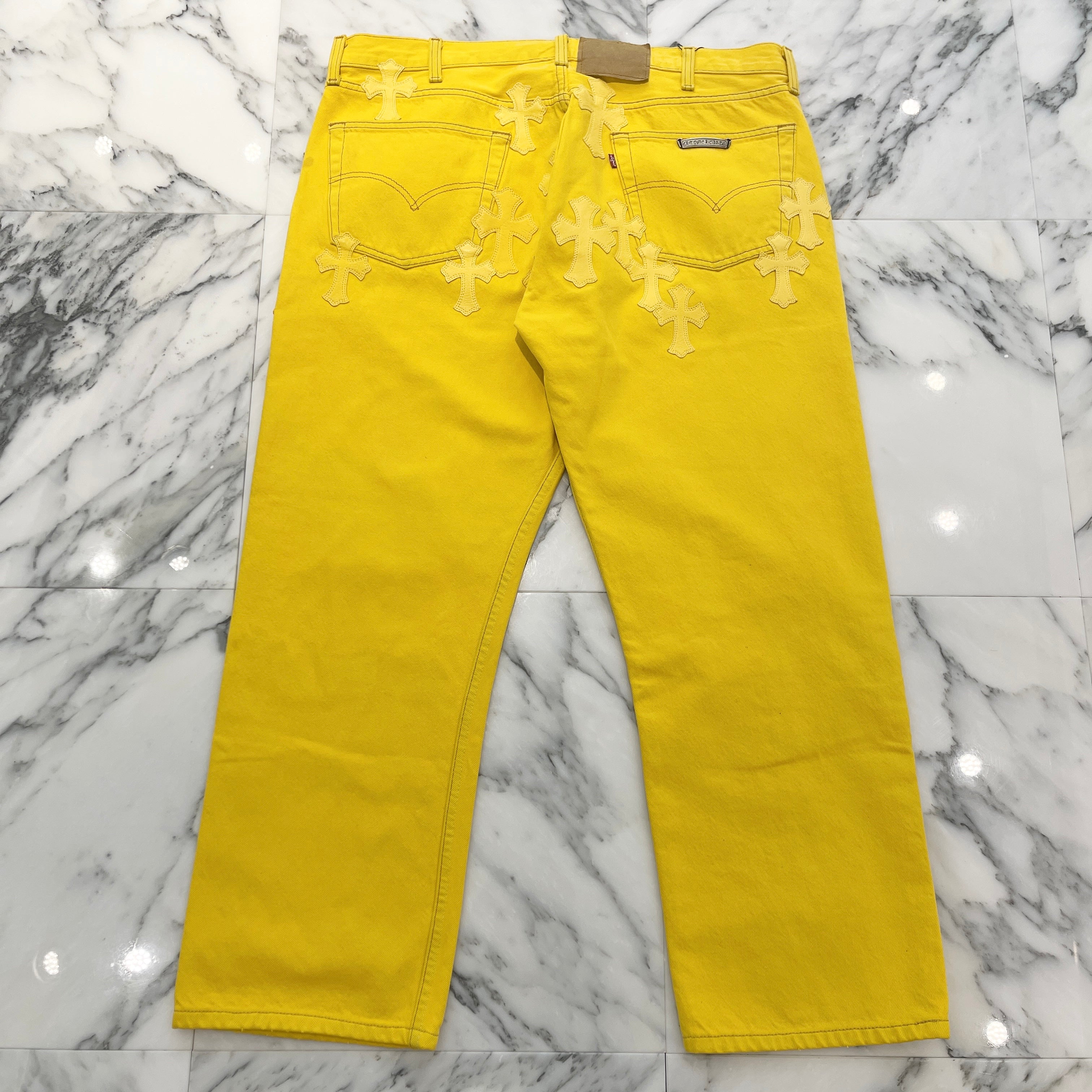 CHROME HEARTS × Levi's 517 VNTG Cross Leather Patch Denim Pants Size 36 クロムハーツ × リーバイス 517 ヴィンテージ クロスレザーパッチ デニムパンツ サイズ36