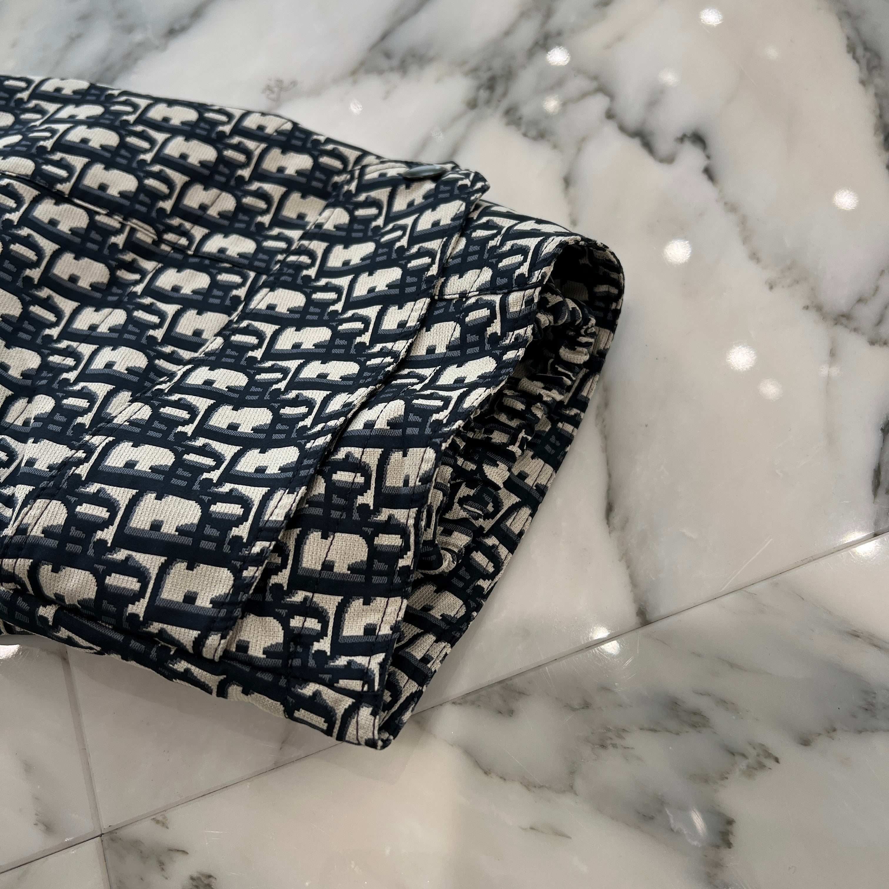 DIOR 2020AW Oblique Technical Taffeta Jacquard Anorak Blouson 117C10A2970 Size XS ディオール オブリーク テクニカル タフタ ジャカード アノラックブルゾン サイズXS