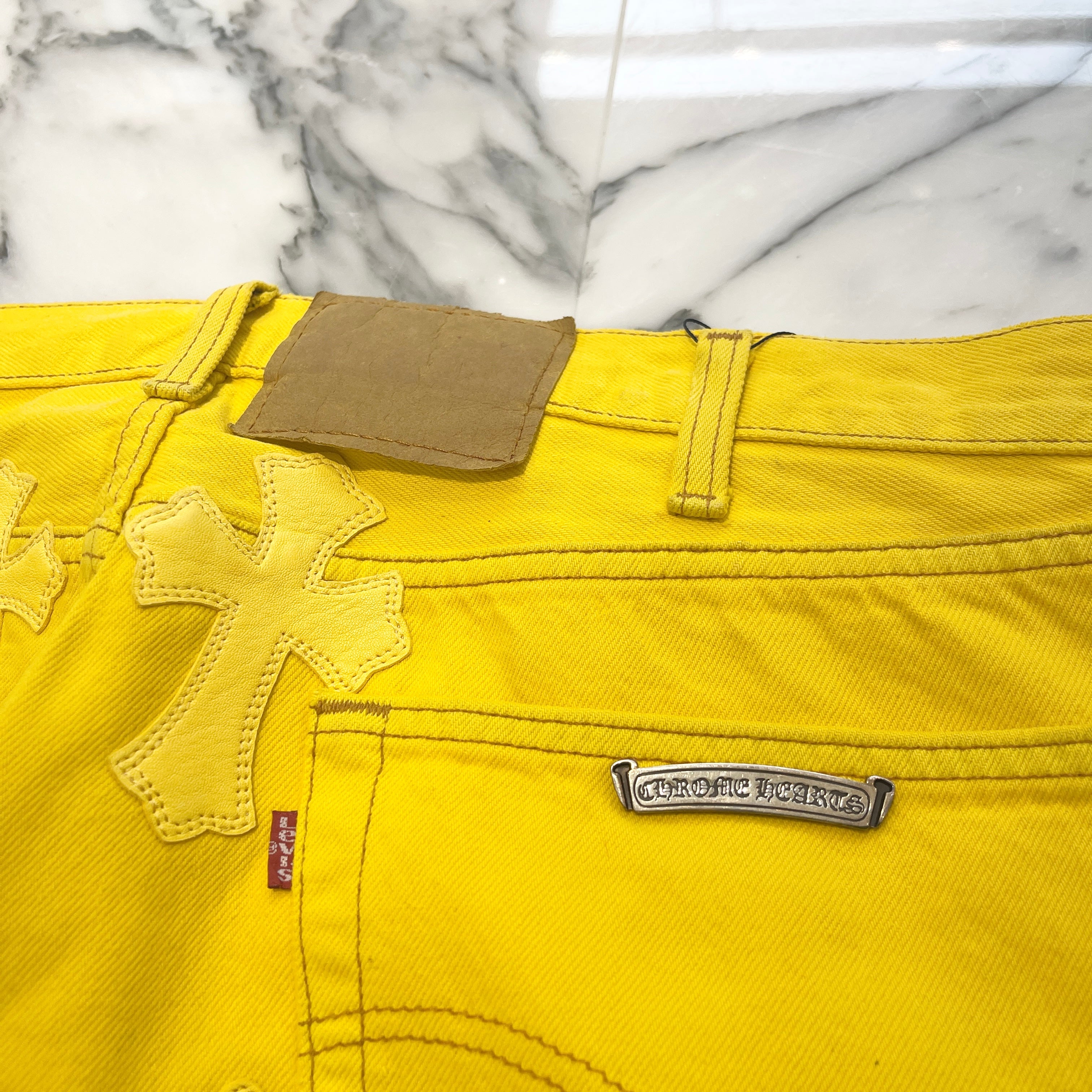 CHROME HEARTS × Levi's 517 VNTG Cross Leather Patch Denim Pants Size 36 クロムハーツ × リーバイス 517 ヴィンテージ クロスレザーパッチ デニムパンツ サイズ36