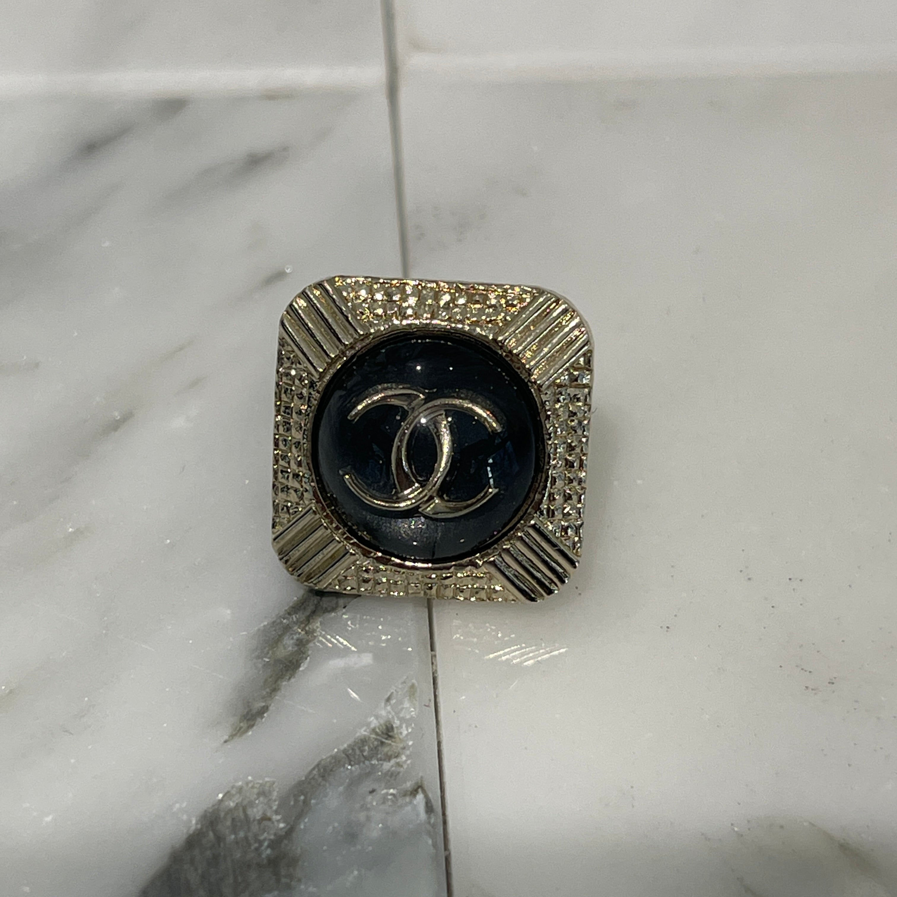 CHANEL Coco Mark Square Broach シャネル ココマーク スクエアブローチ