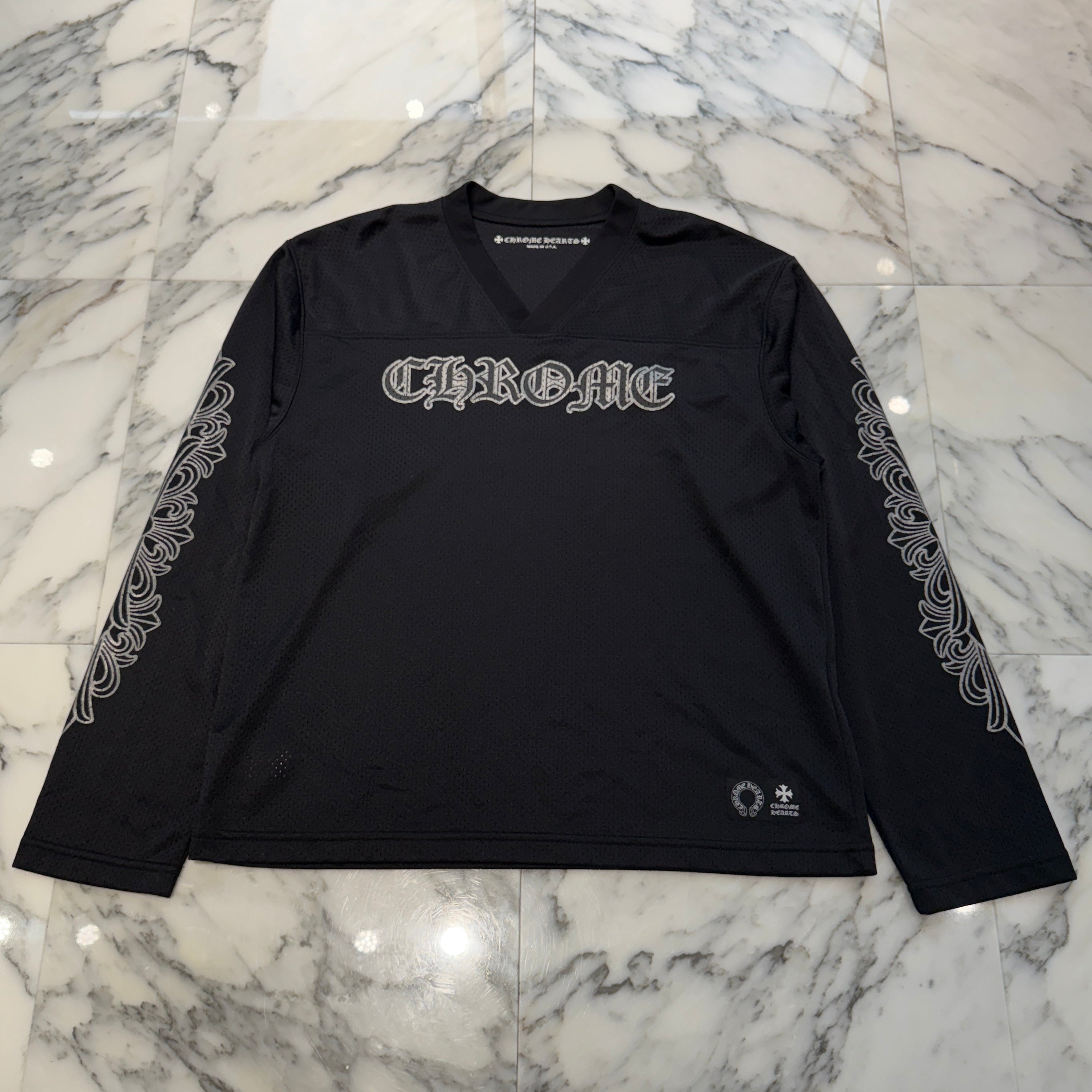 CHROME HEARTS Mesh Warm Up Jersey Size M クロムハーツ メッシュウォームアップジャージー サイズM