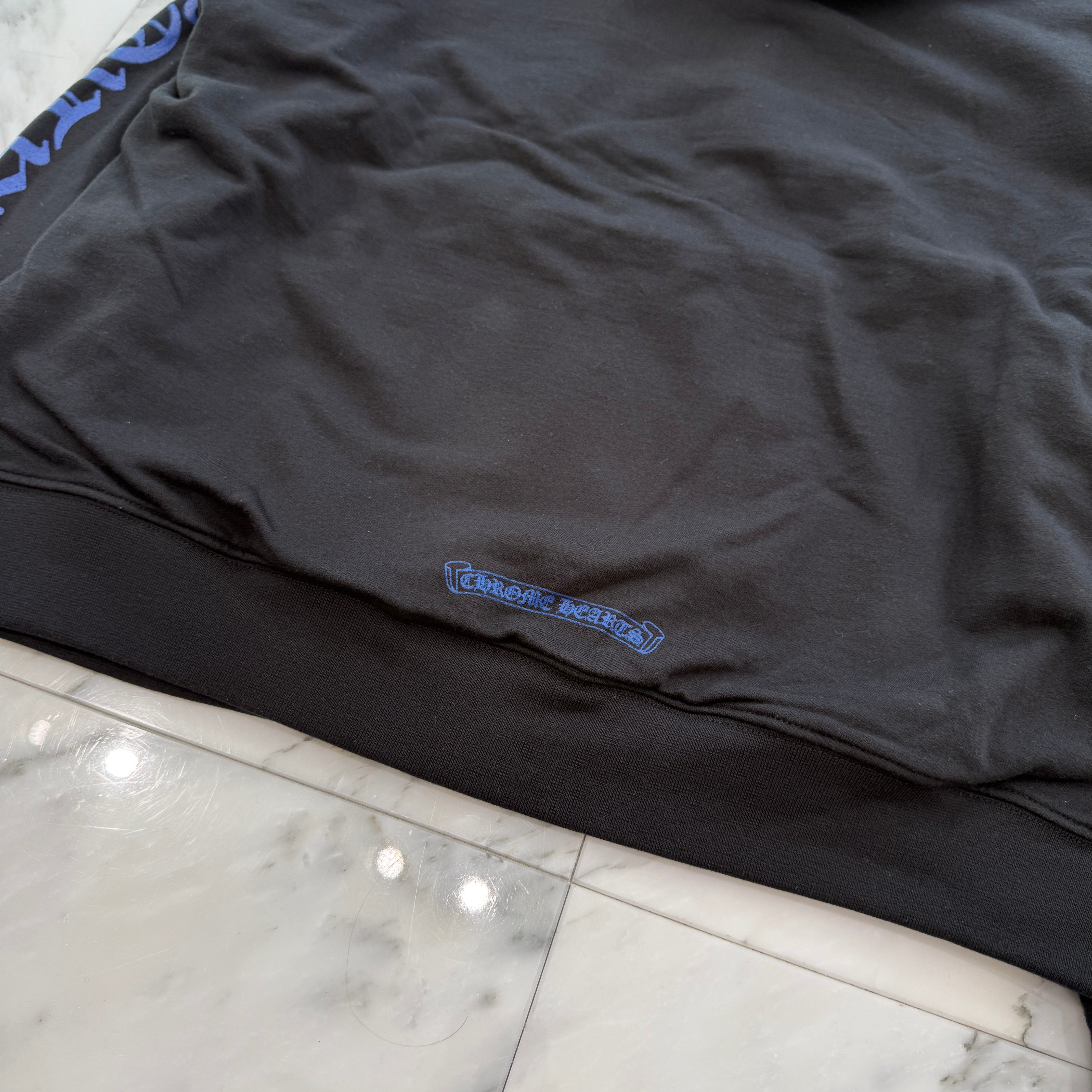 CHROME HEARTS Vertical Logo Zip Up Hoodie Size M クロムハーツ ヴァーティカルロゴ ジップアップフーディー サイズM