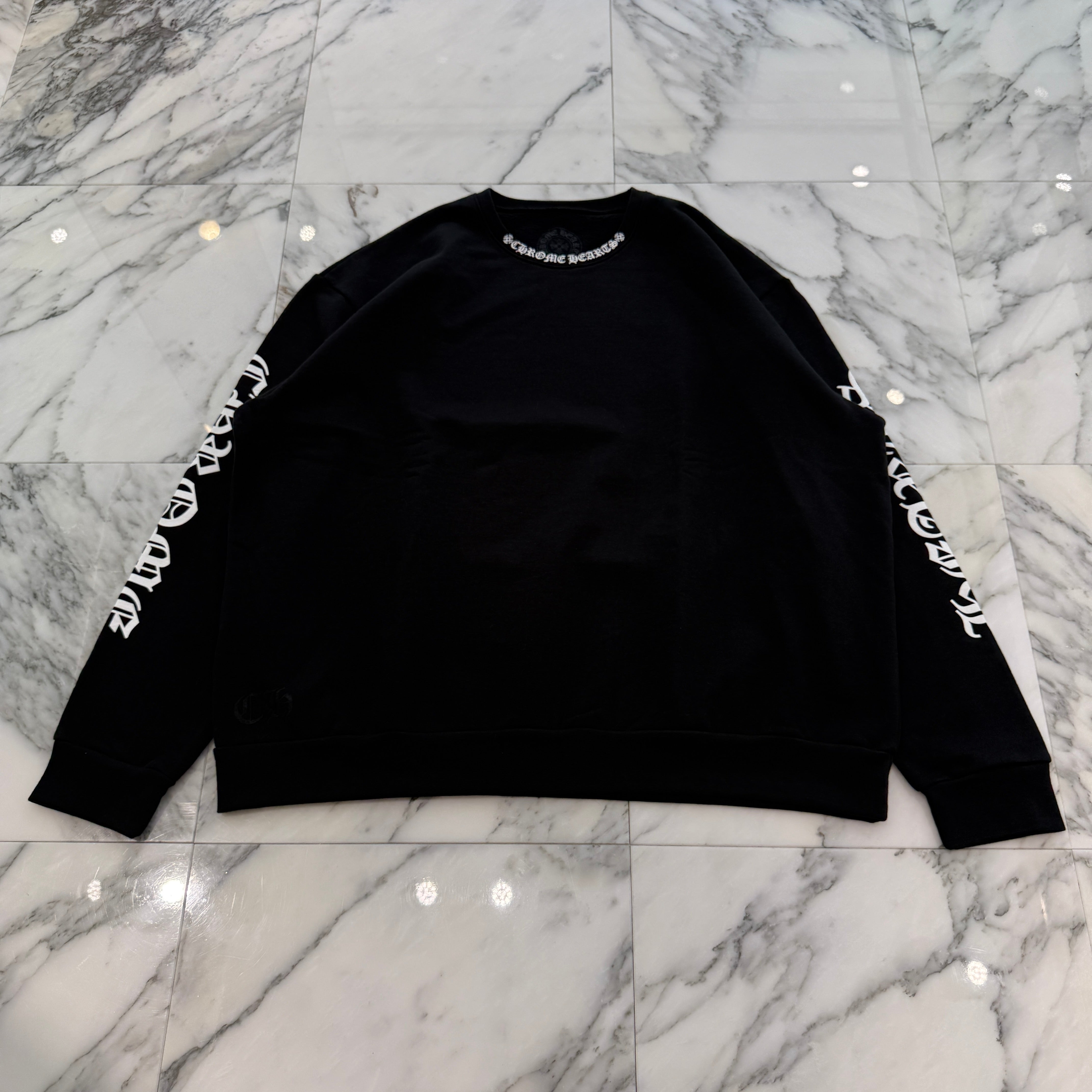 CHROME HEARTS Neck Logo Crewneck Sweatshirt Size L クロムハーツ ネックロゴクルーネックスウェットシャツ サイズL
