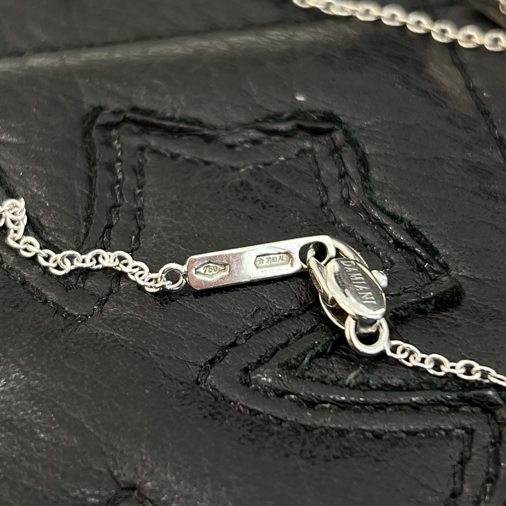DAMIANI 18KWG Belle Epoque Diamond Crown Necklace 3181AL ダミアーニ 18KWG ベルエポック ダイヤモンド クラウン ネックレス