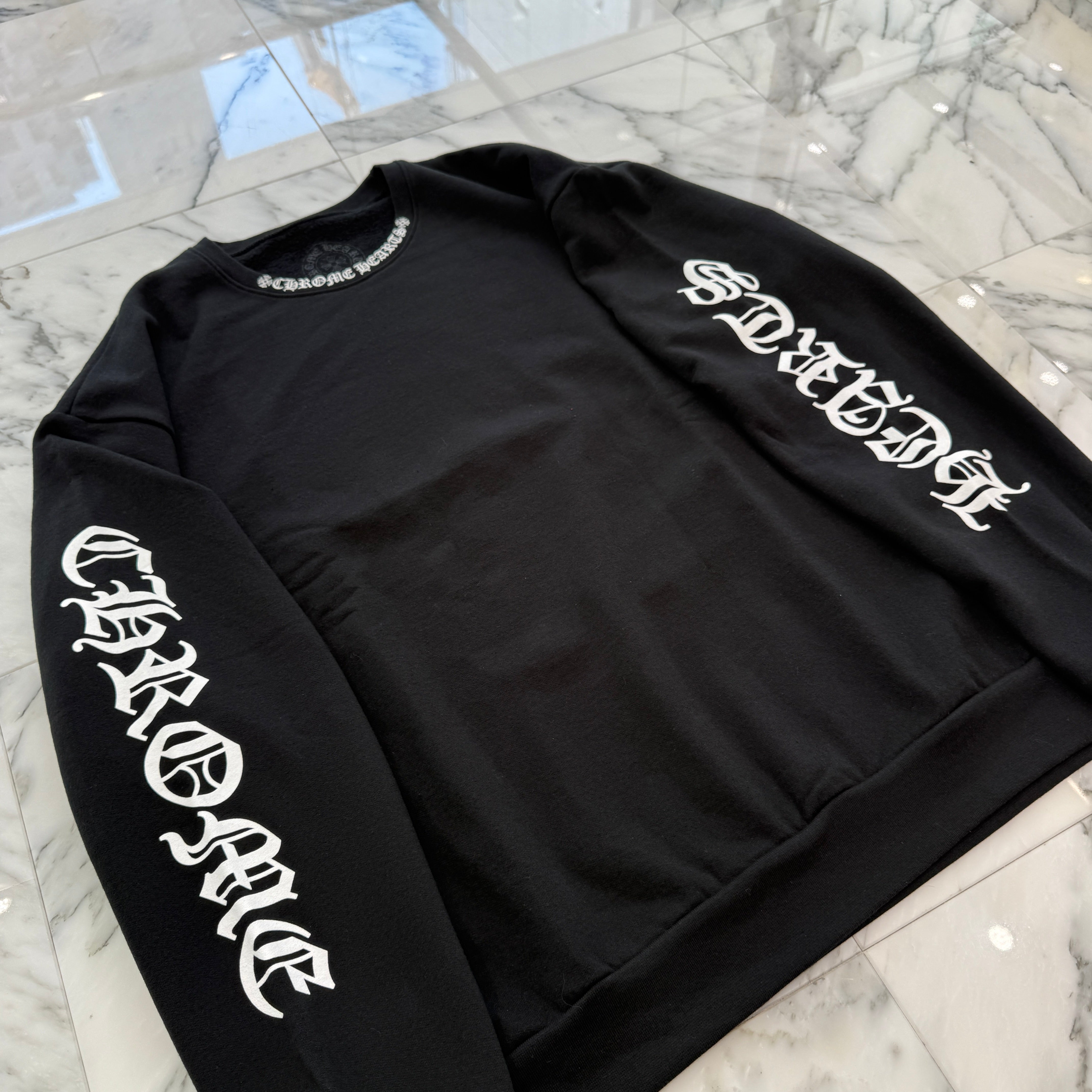 CHROME HEARTS Neck Logo Crewneck Sweatshirt Size L クロムハーツ ネックロゴクルーネックスウェットシャツ サイズL