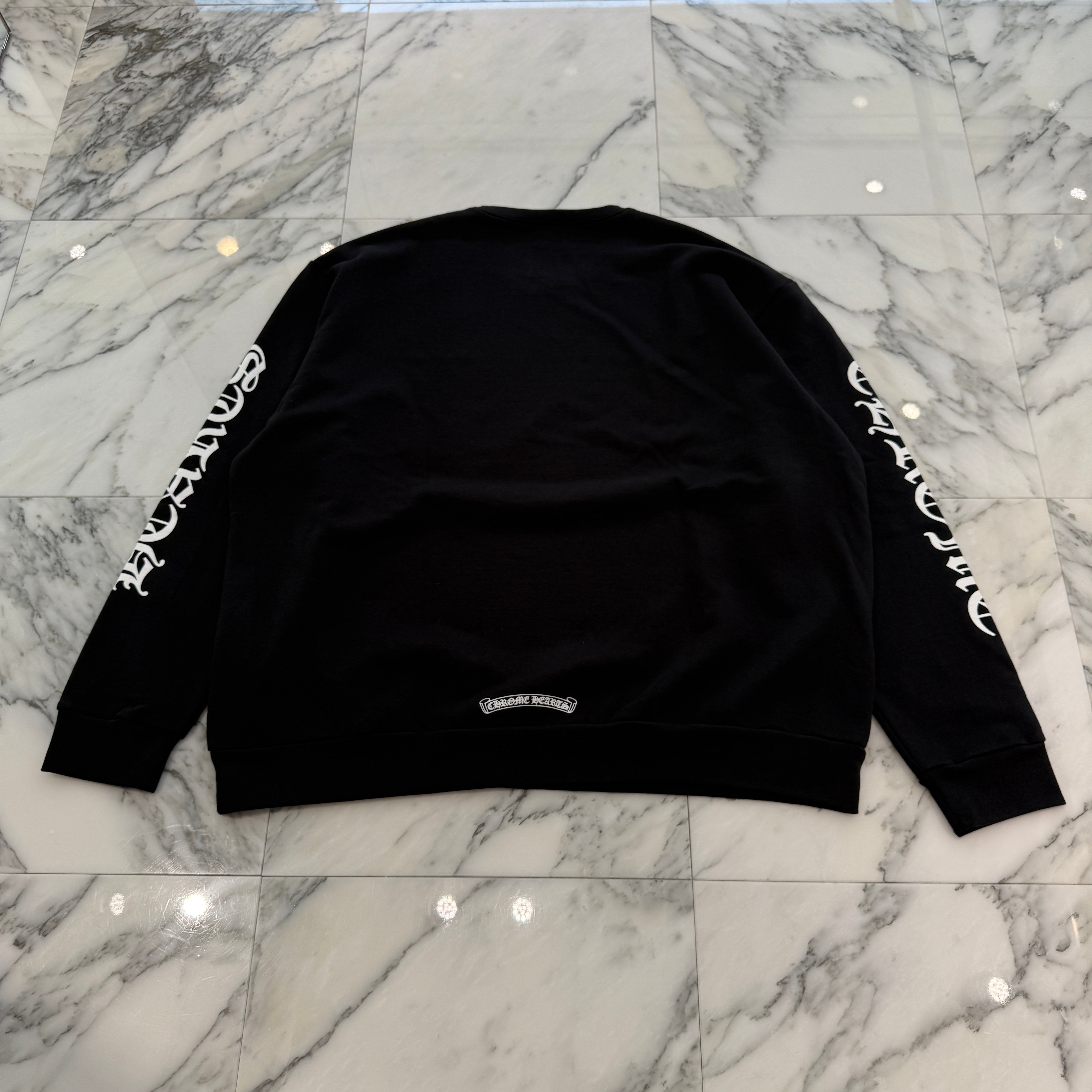 CHROME HEARTS Neck Logo Crewneck Sweatshirt Size L クロムハーツ ネックロゴクルーネックスウェットシャツ サイズL