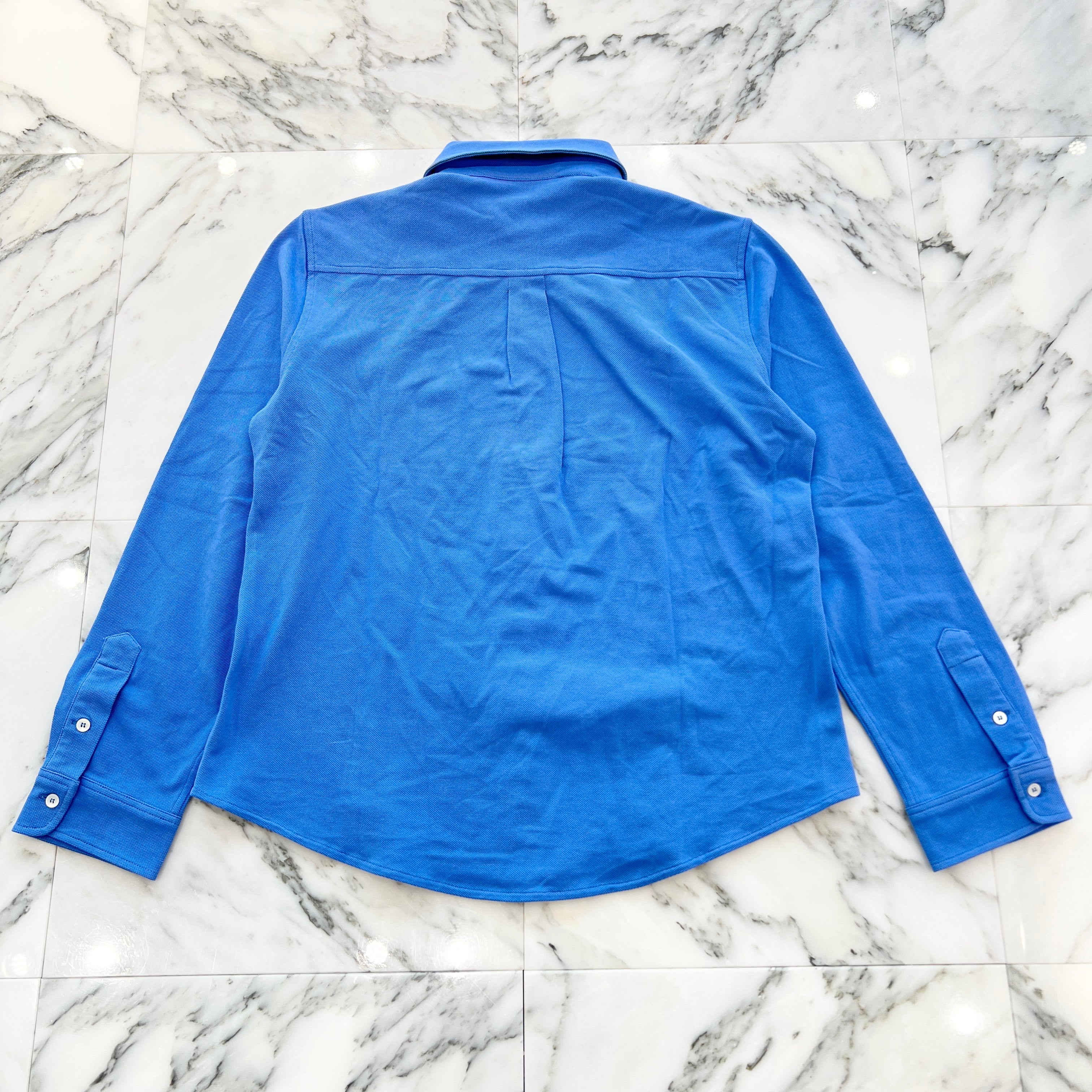 MIU MIU 2025AW Logo Embroidered Pique Polo Shirt MK1980 S0000 14RW Size 40 ミュウミュウ ロゴ刺繍 ピケ ポロシャツ サイズ40