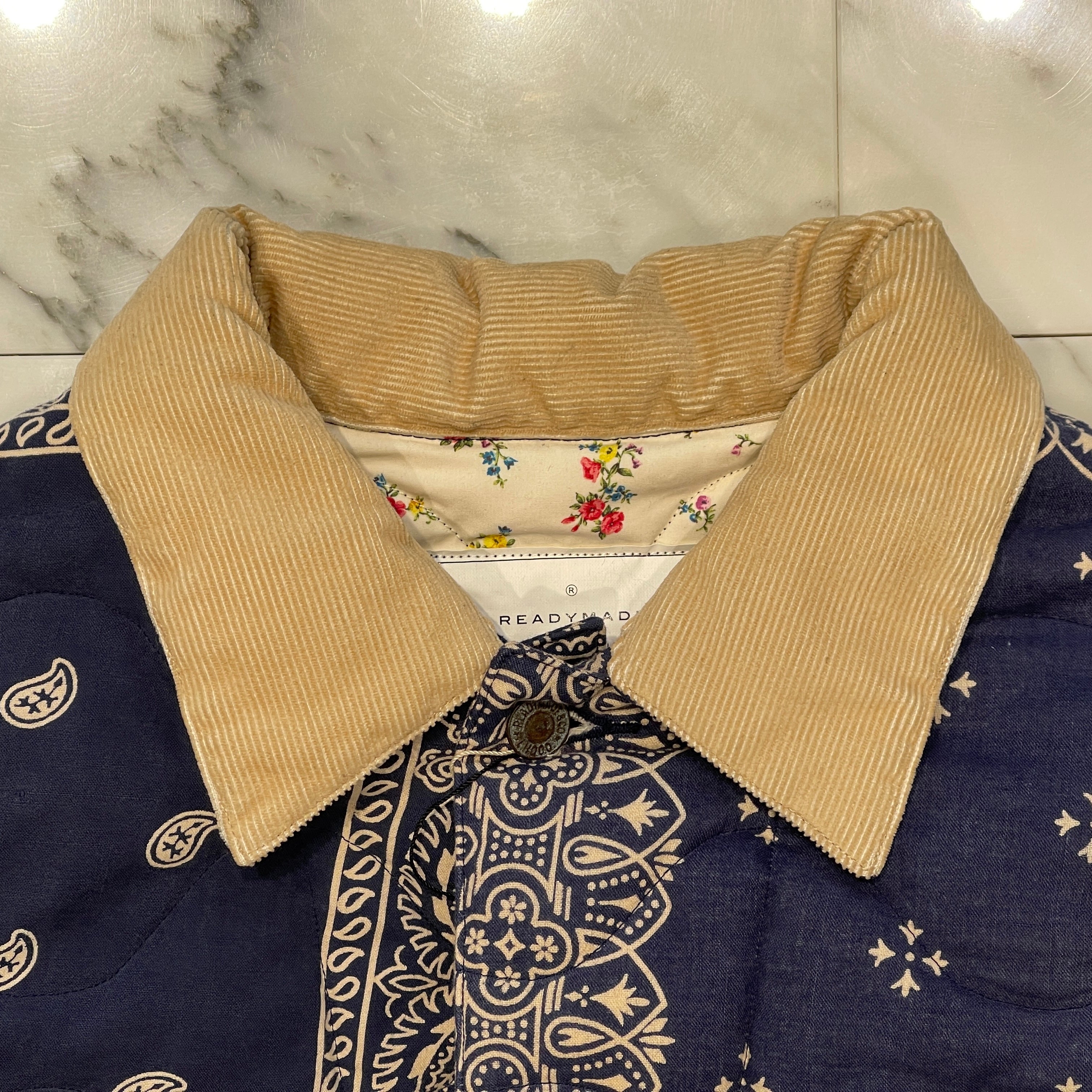 READY MADE 2020AW Quilting Bandana Blouson Jacket RE-CO-NV-00-00-111 Size 2 レディメイド キルティング バンダナ ジャケット サイズ2