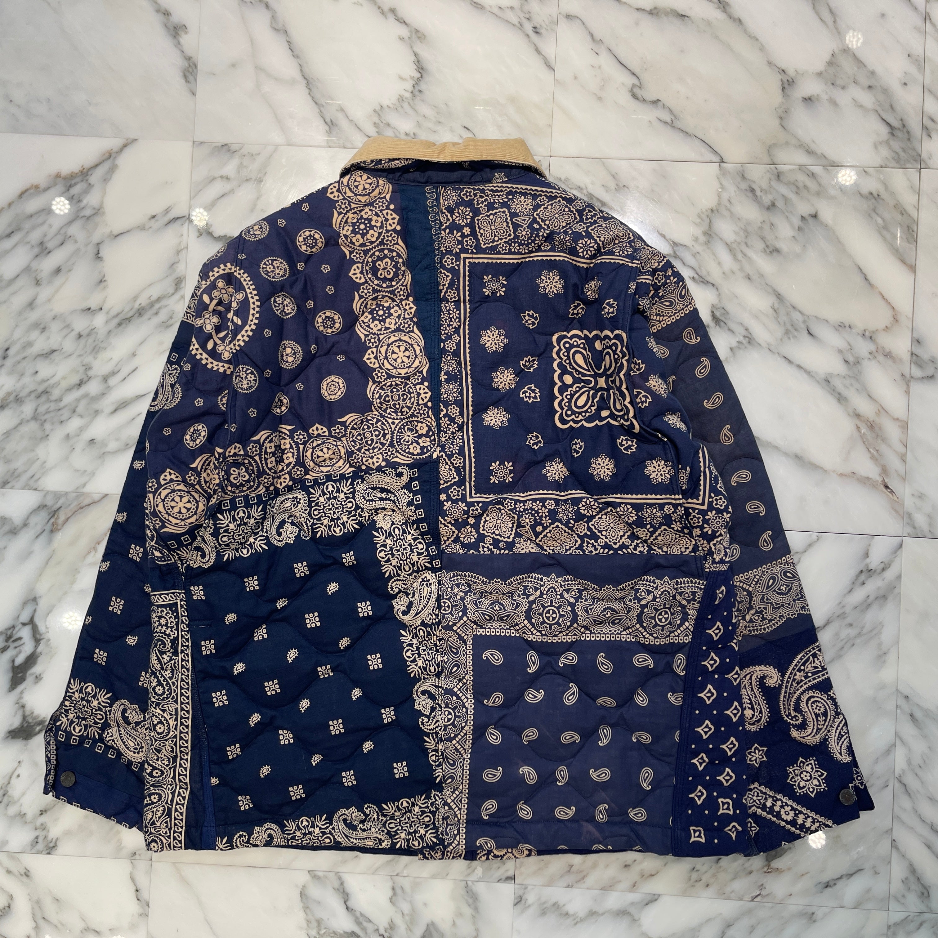 READY MADE 2020AW Quilting Bandana Blouson Jacket RE-CO-NV-00-00-111 Size 2 レディメイド キルティング バンダナ ジャケット サイズ2