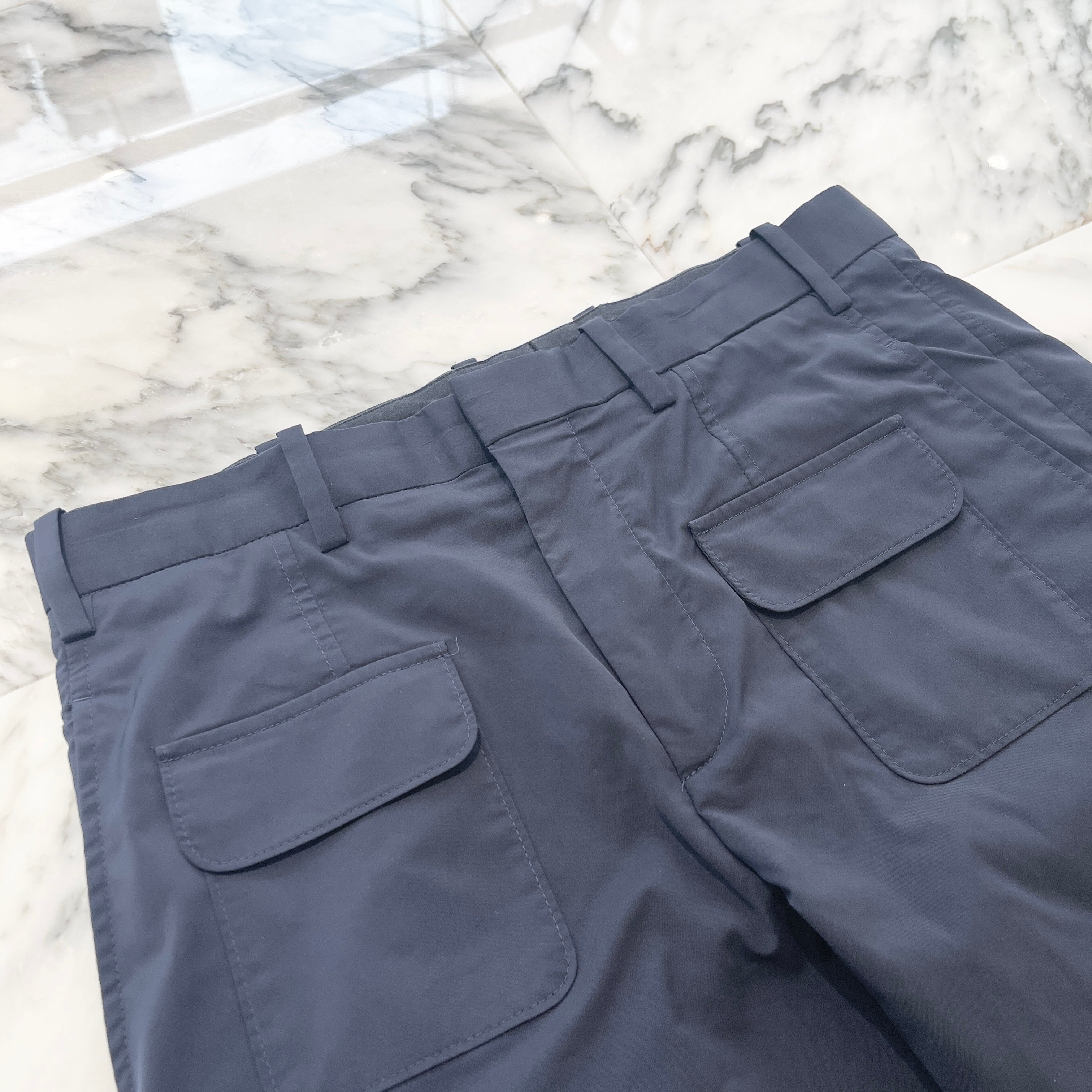 NEIL BARRETT 2021SS Skinny Fit Polyester Cargo Pants PBPA555 H073 Size 44 ニールバレット スキニーフィット ポリエステル カーゴパンツ サイズ44