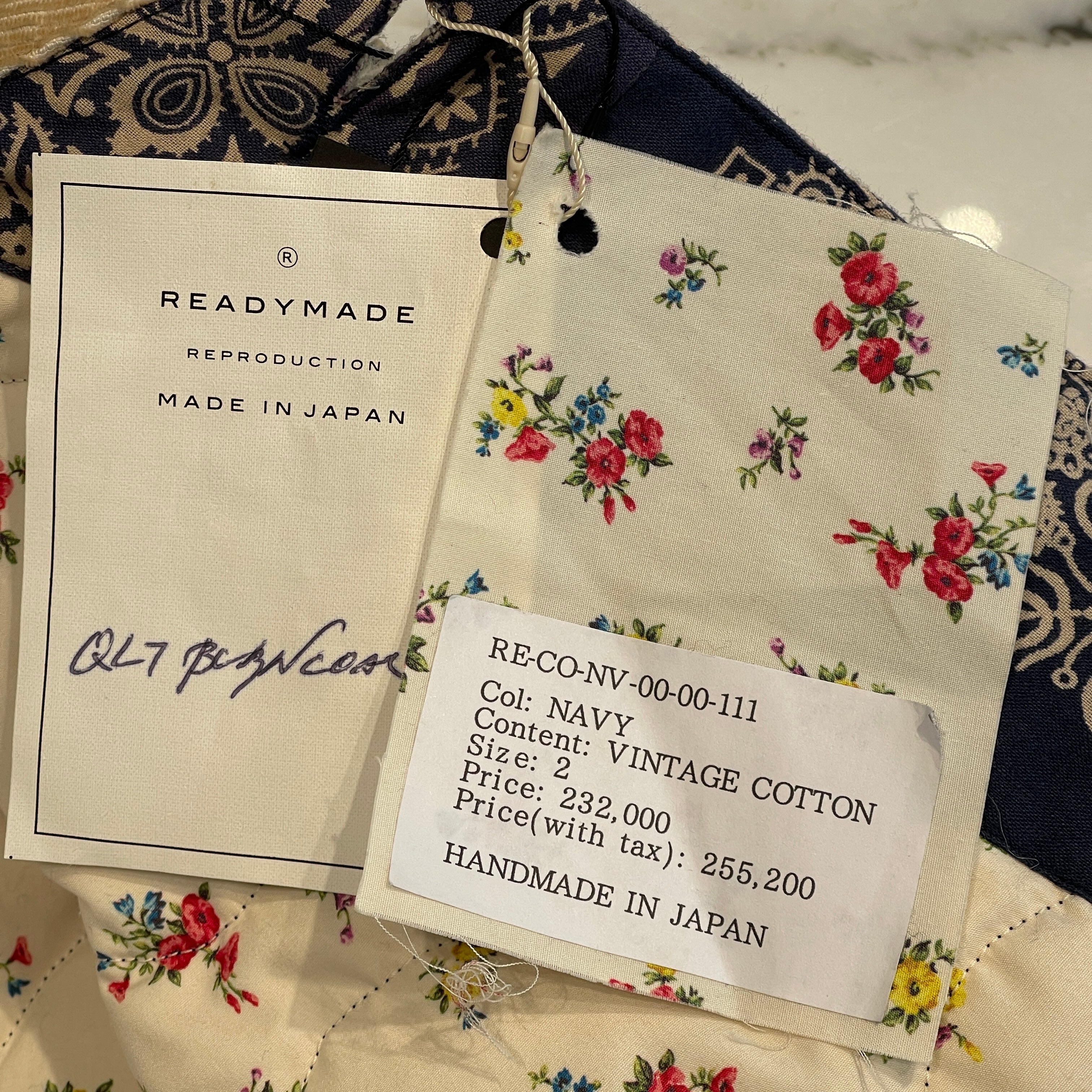 READY MADE 2020AW Quilting Bandana Blouson Jacket RE-CO-NV-00-00-111 Size 2 レディメイド キルティング バンダナ ジャケット サイズ2