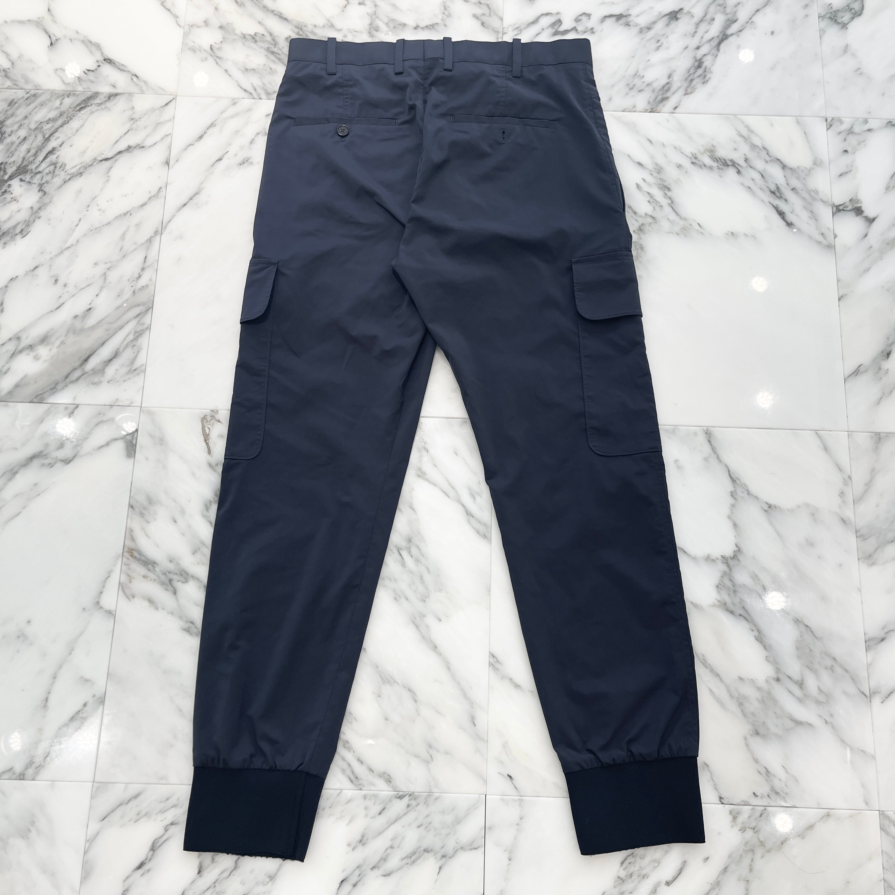 NEIL BARRETT 2021SS Skinny Fit Polyester Cargo Pants PBPA555 H073 Size 44 ニールバレット スキニーフィット ポリエステル カーゴパンツ サイズ44