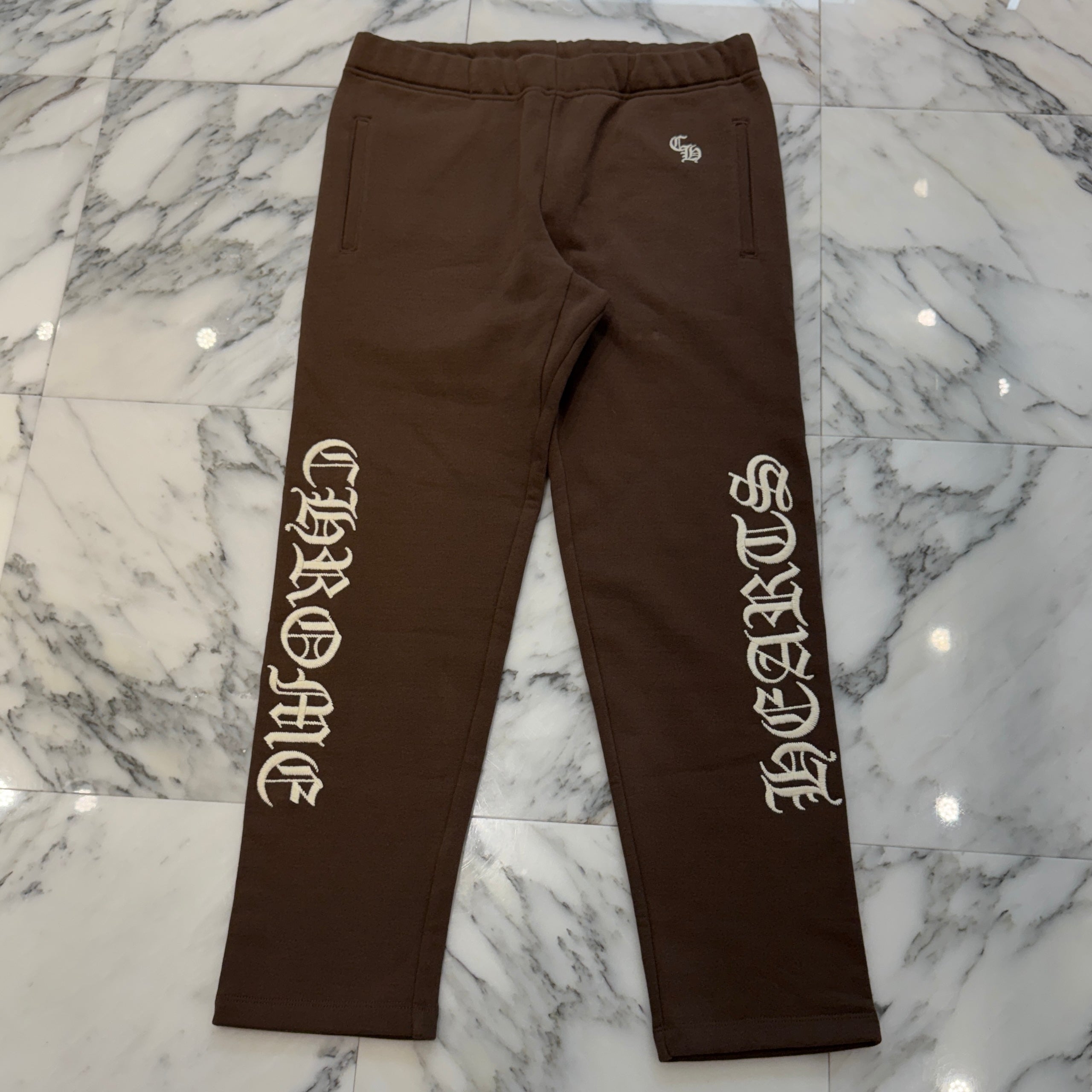 CHROME HEARTS SLO RIDE Logo Embroidery Sweat Long Pants Size L クロムハーツ スローライド ロゴ刺繍 スウェットロングパンツ サイズL