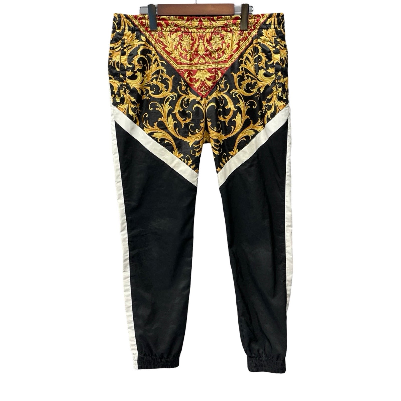 VERSACE Panelled Baroque Print Track Pants A84825 A232533 Size 48