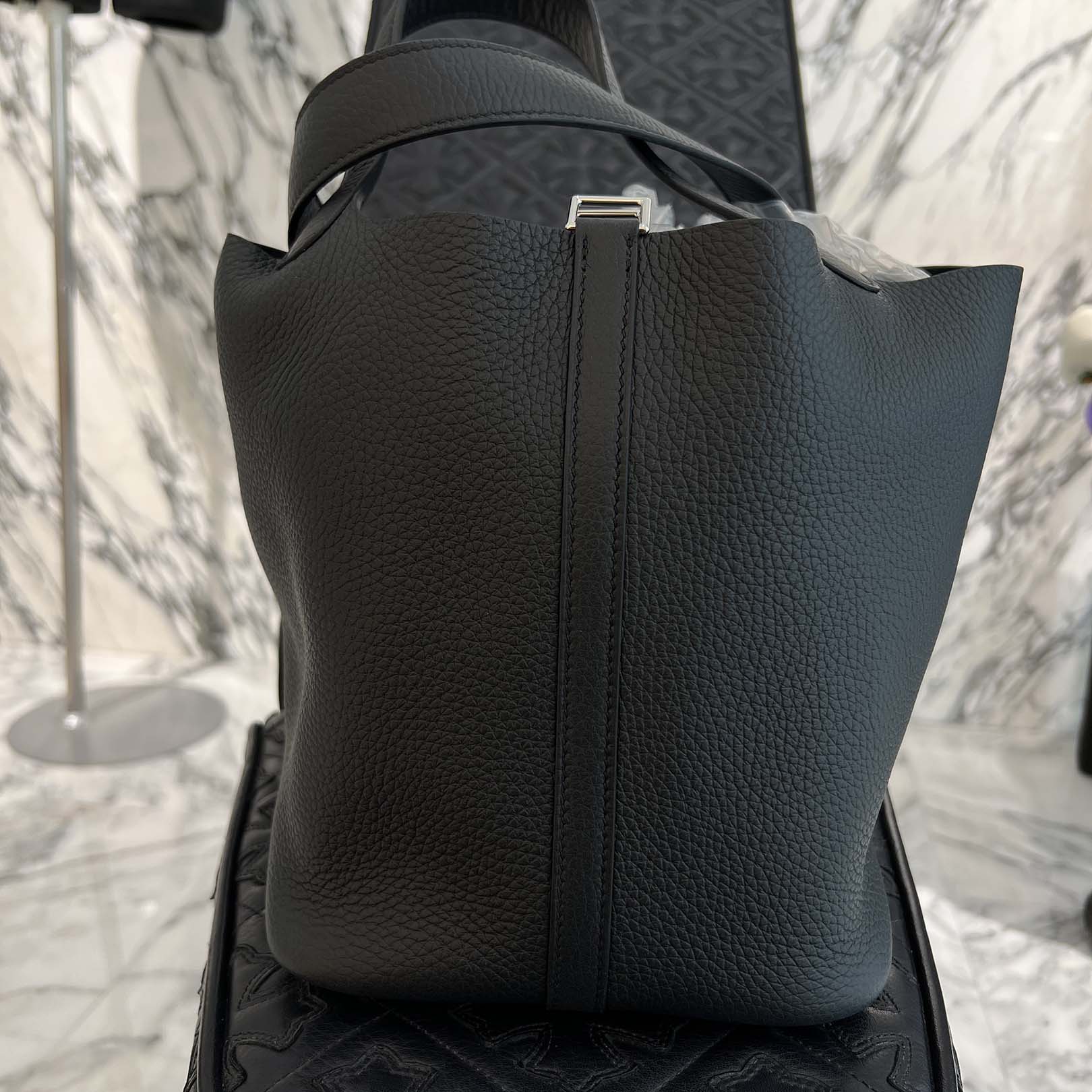 HERMES Picotin Lock MM "NOIR" K刻印 エルメス ピコタンロック MM "ノワール" K刻印