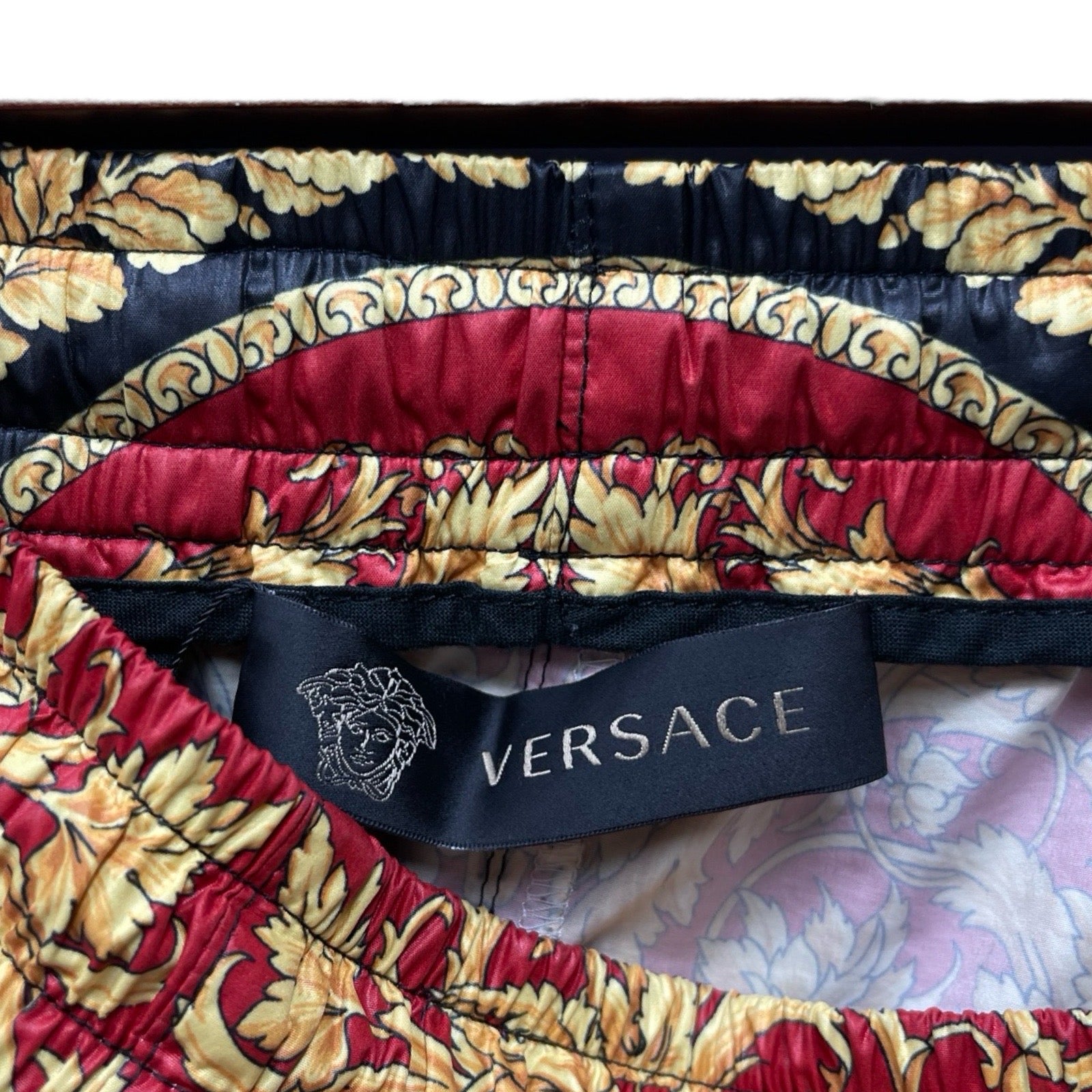 VERSACE Panelled Baroque Print Track Pants A84825 A232533 Size 48