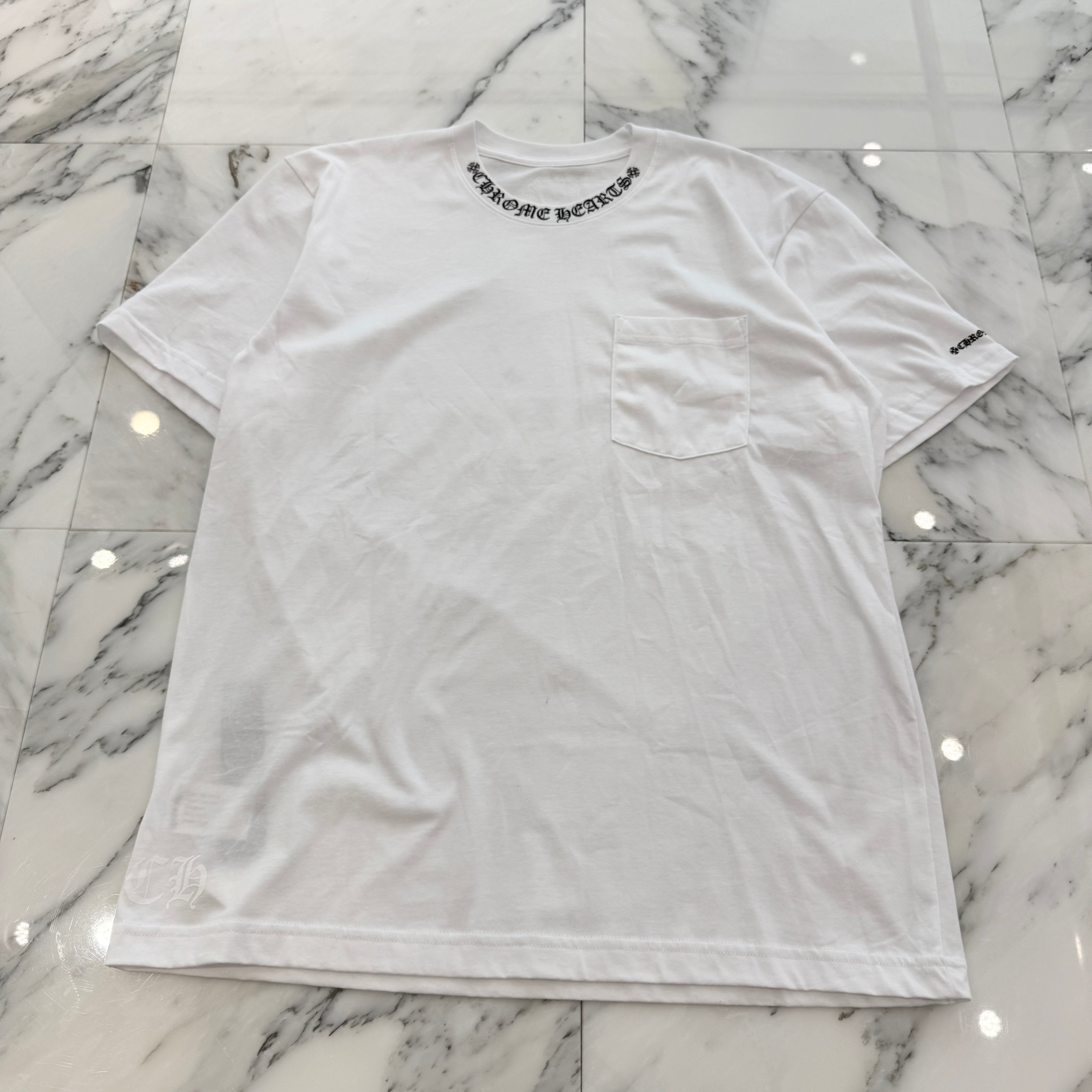 CHROME HEARTS Neck Logo Tee Size L クロムハーツ ネックロゴ Tシャツ サイズL