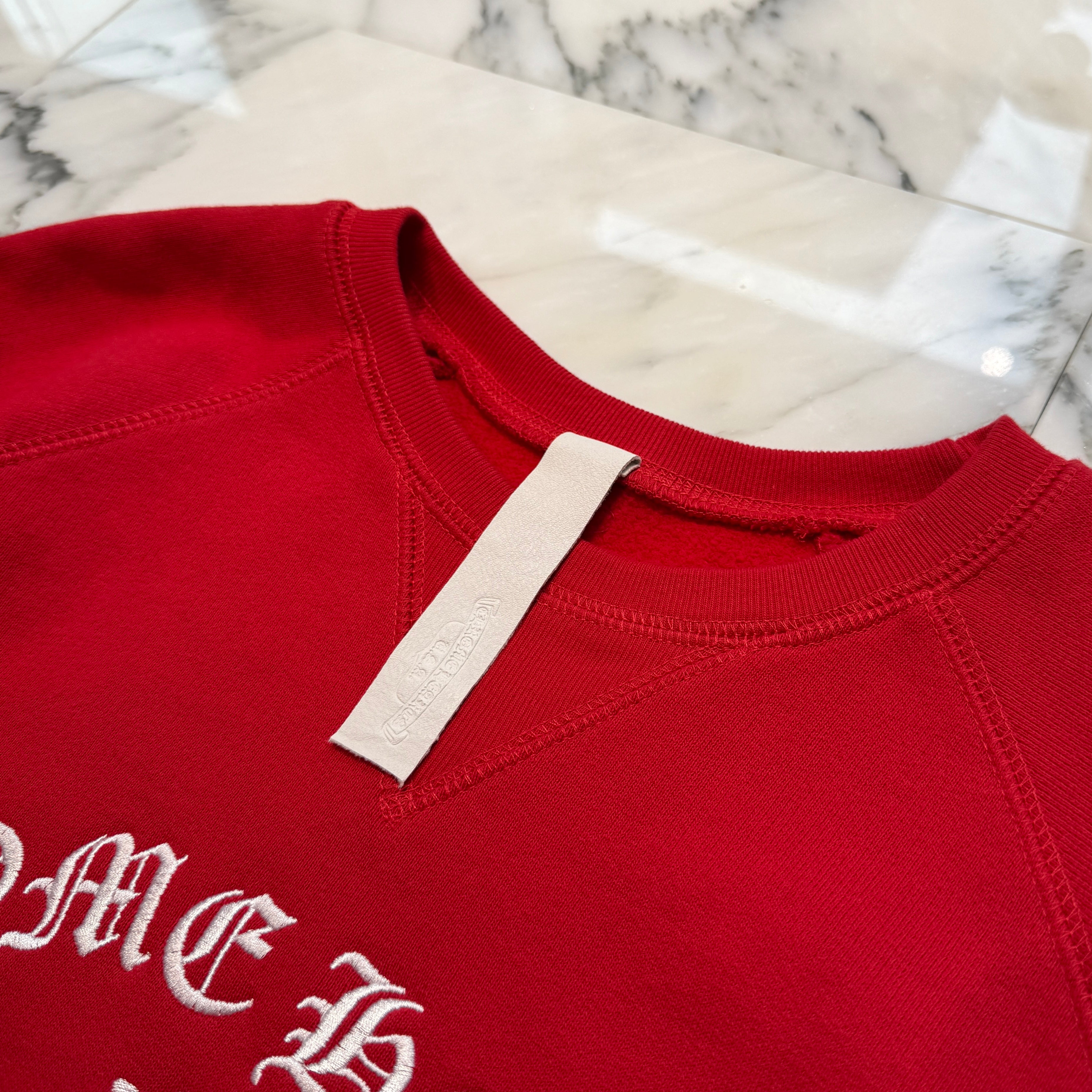 CHROME HEARTS King Taco 3 Cemetery Cross Embroidery Sweat Shirt Size L クロムハーツ キングタコ 3 セメタリークロス 刺繍 スウェットシャツ サイズL