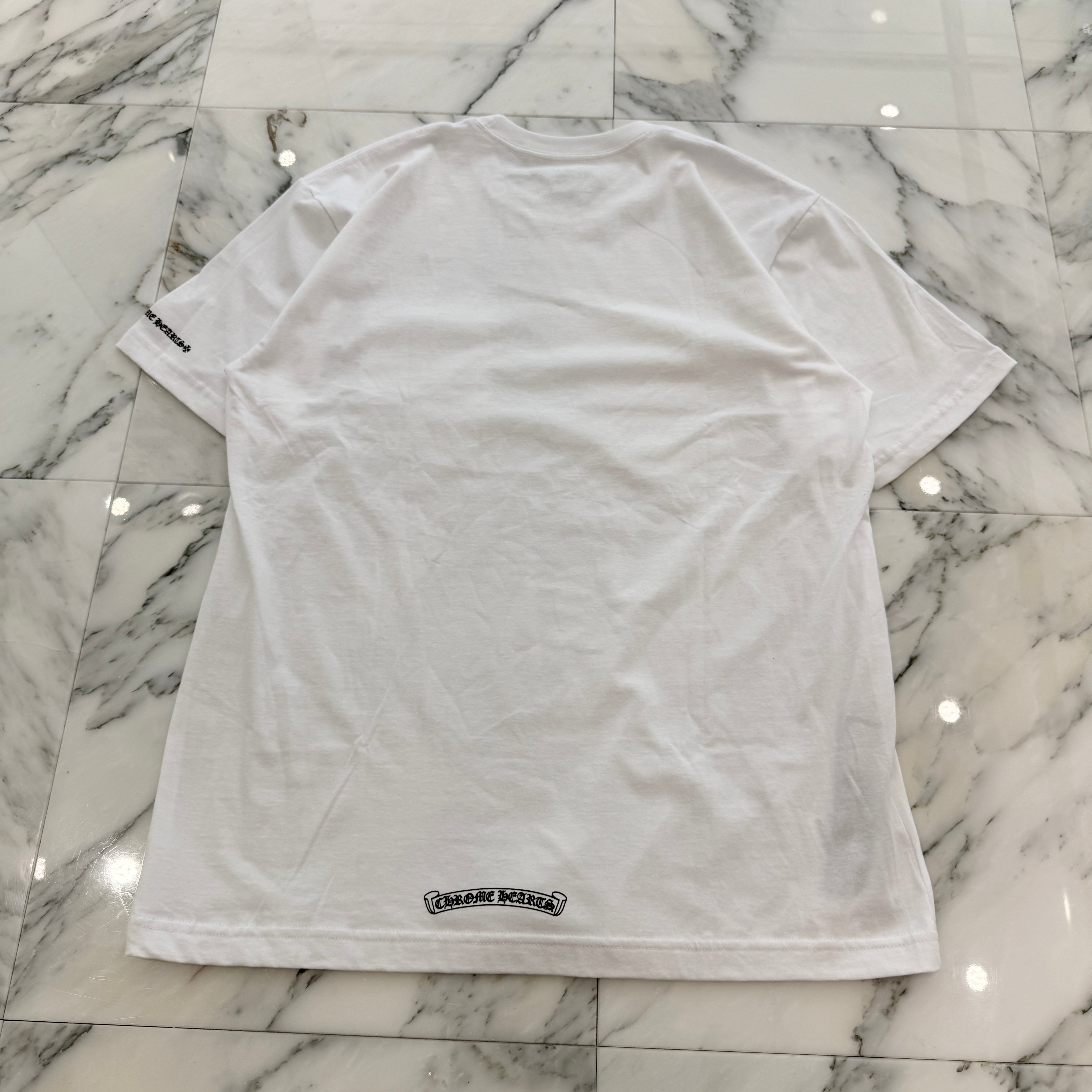 CHROME HEARTS Neck Logo Tee Size L クロムハーツ ネックロゴ Tシャツ サイズL