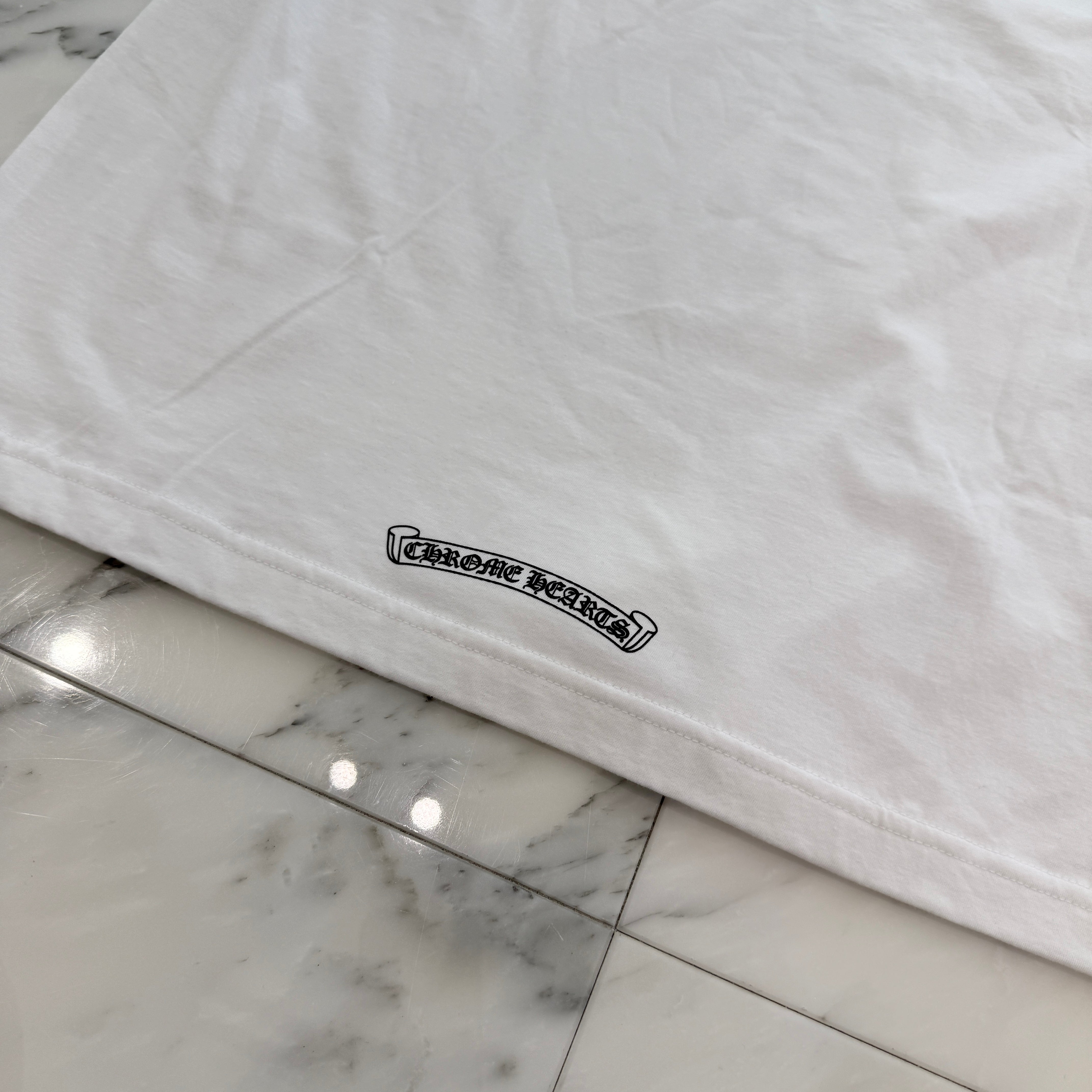 CHROME HEARTS Neck Logo Tee Size L クロムハーツ ネックロゴ Tシャツ サイズL