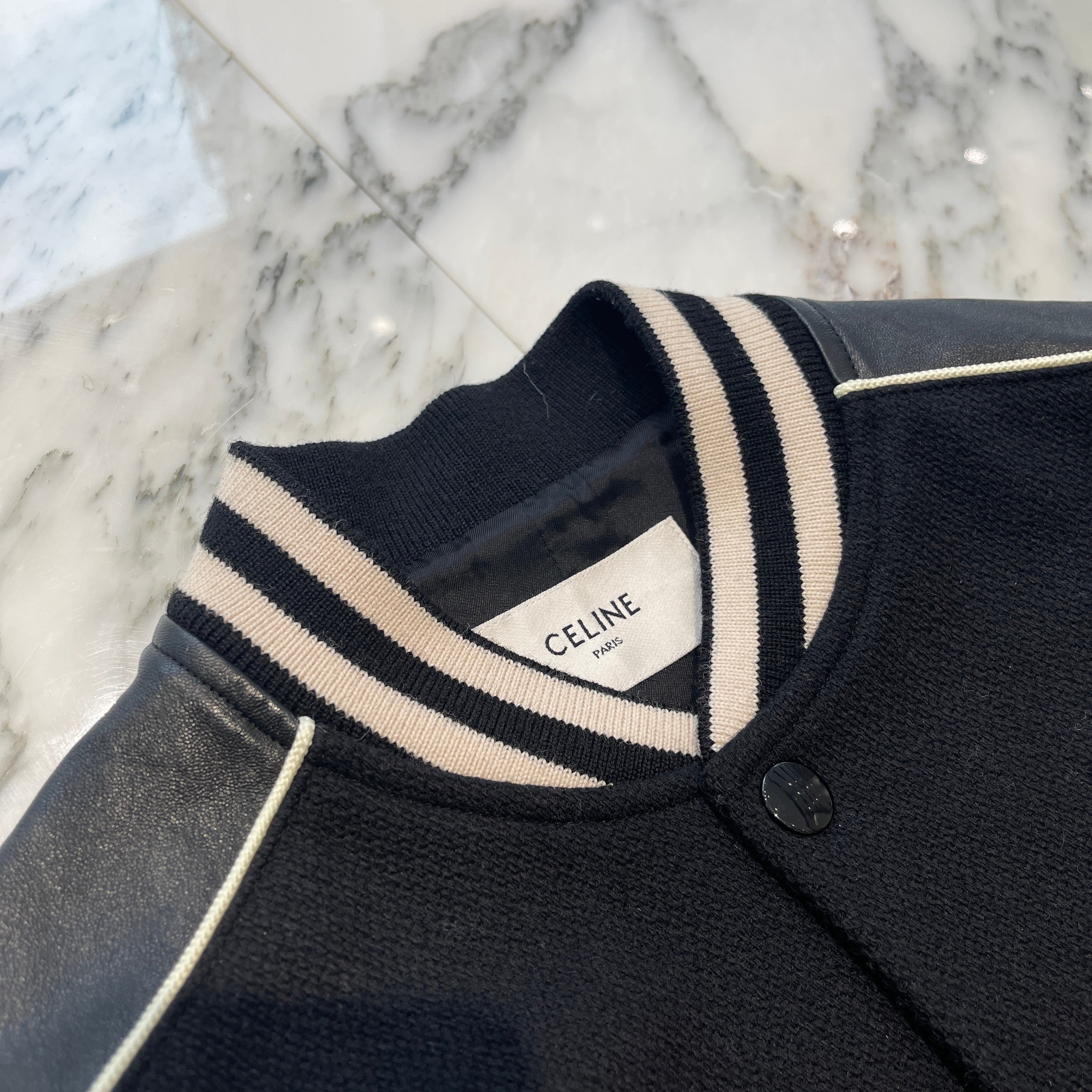 CELINE 2022SS Classic Wool Teddy Jacket 2V56D896C.38NO Size44 セリーヌ クラシック ウール テディジャケット サイズ 44