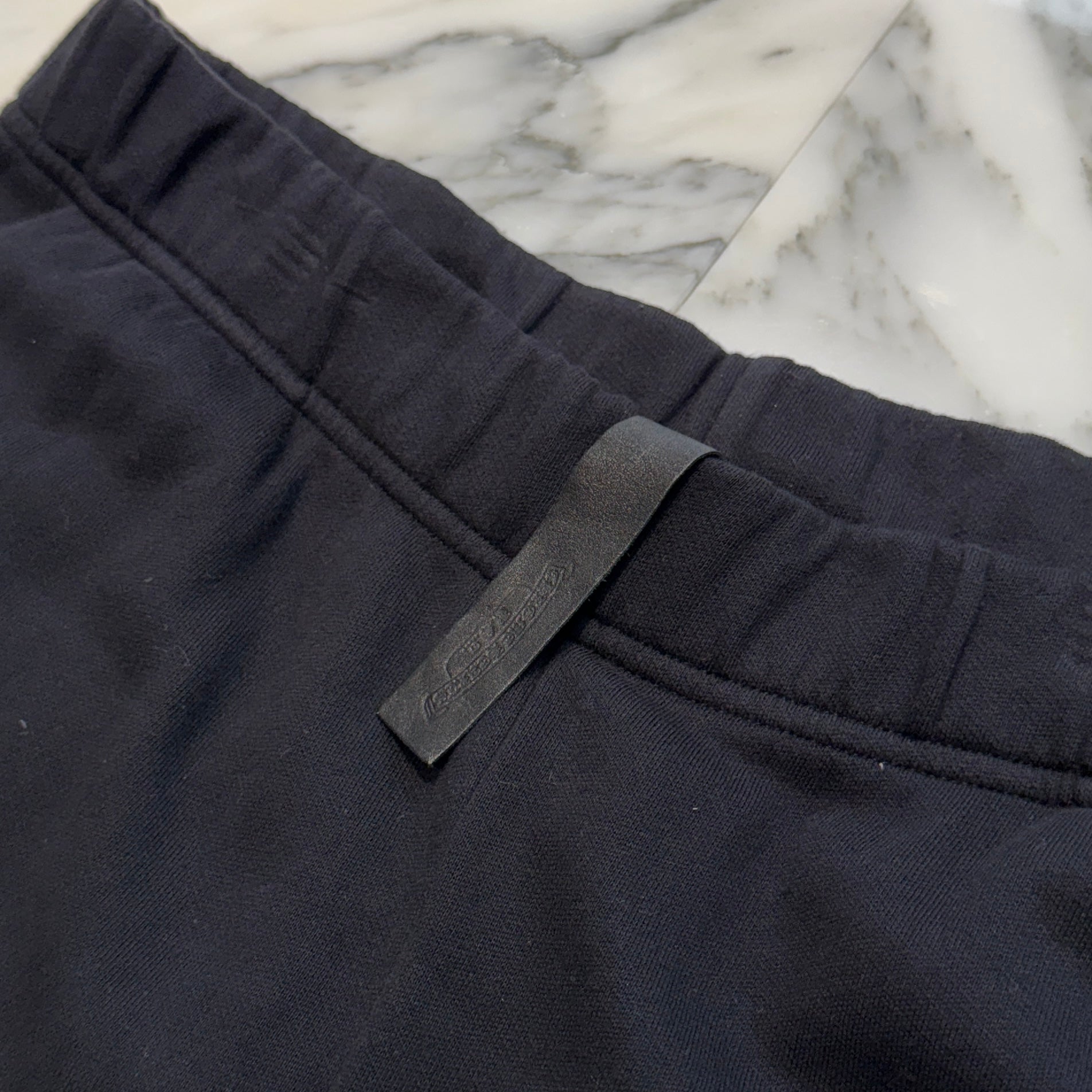 CHROME HEARTS Y NOT Vertical Logo Cross Embroidery Sweat Half Pants Size M クロムハ―ツ ワイノット ヴァーティカルロゴ クロス刺繡 スウェット ハーフパンツ サイズM